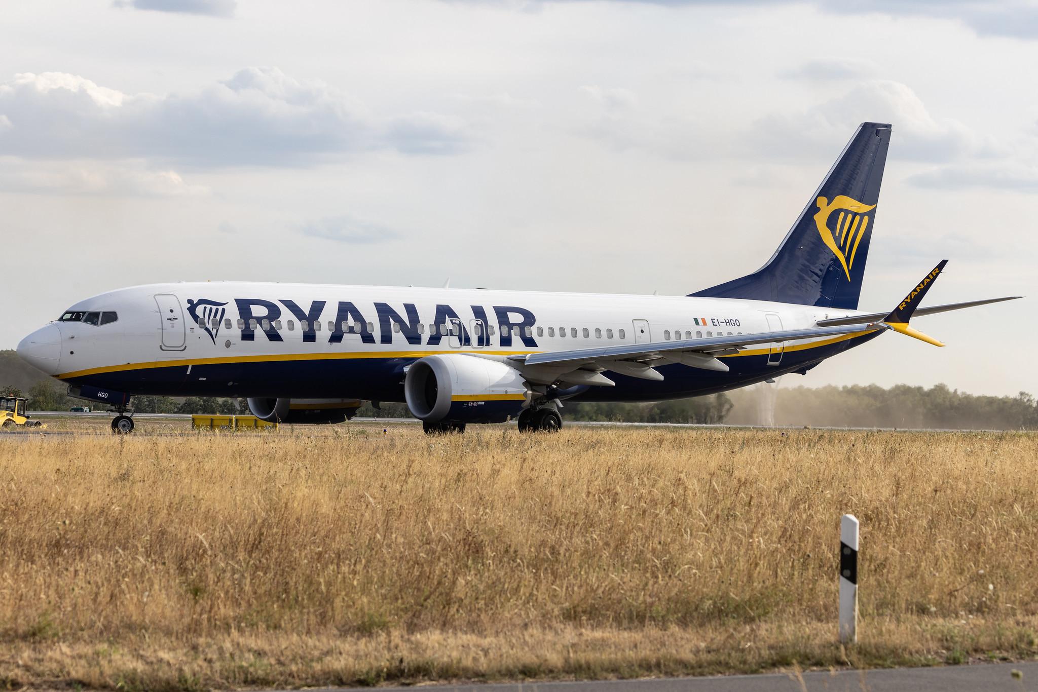 Luxembourg Findel Airport: Ryanair (FR / RYR) | Boeing 737 MAX 8-200 B38M | EI-HGO | MSN 65879