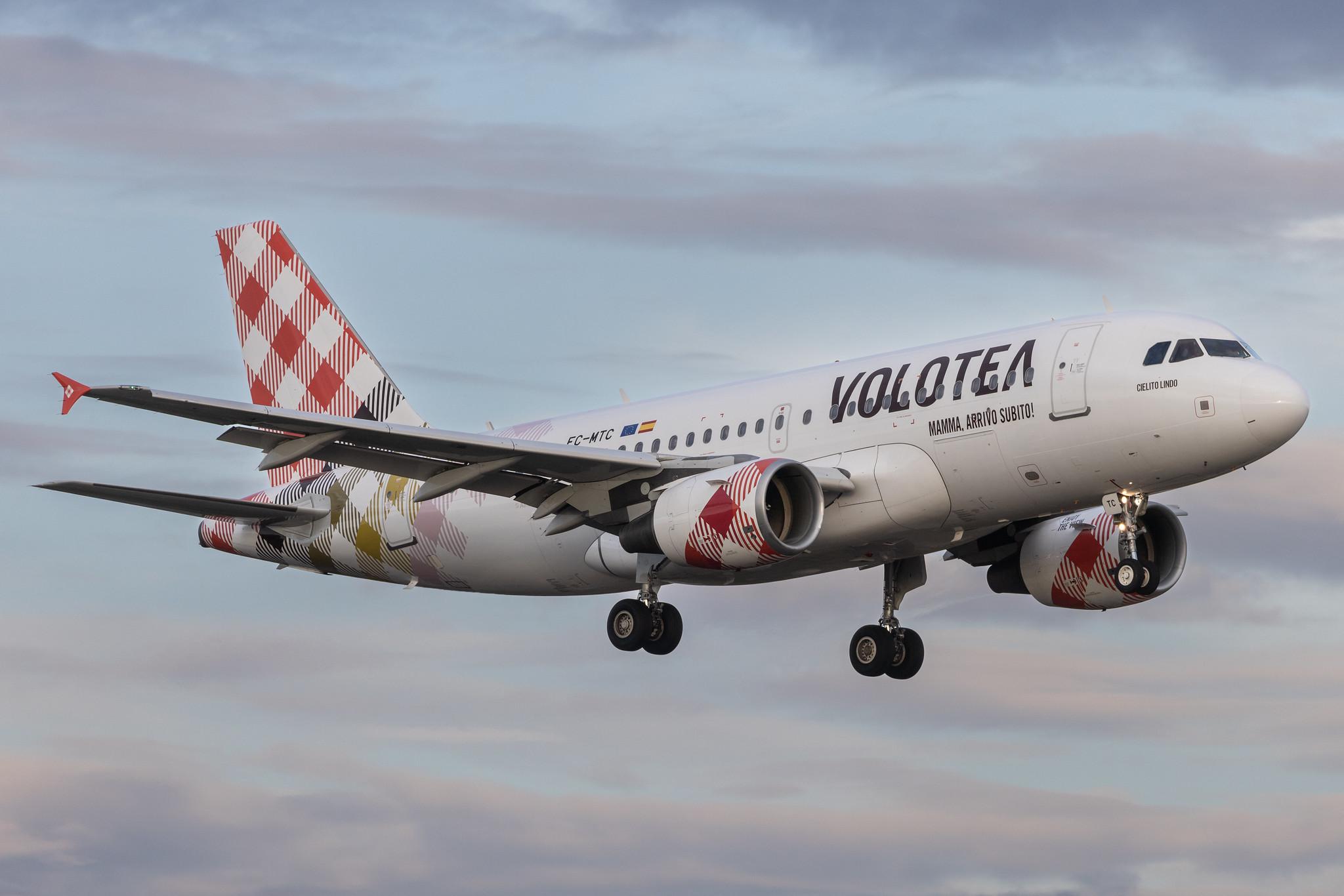 Luxembourg Findel Airport: Volotea (V7 / VOE) |  Airbus A319-111 A319 | EC-MTC | MSN 02258