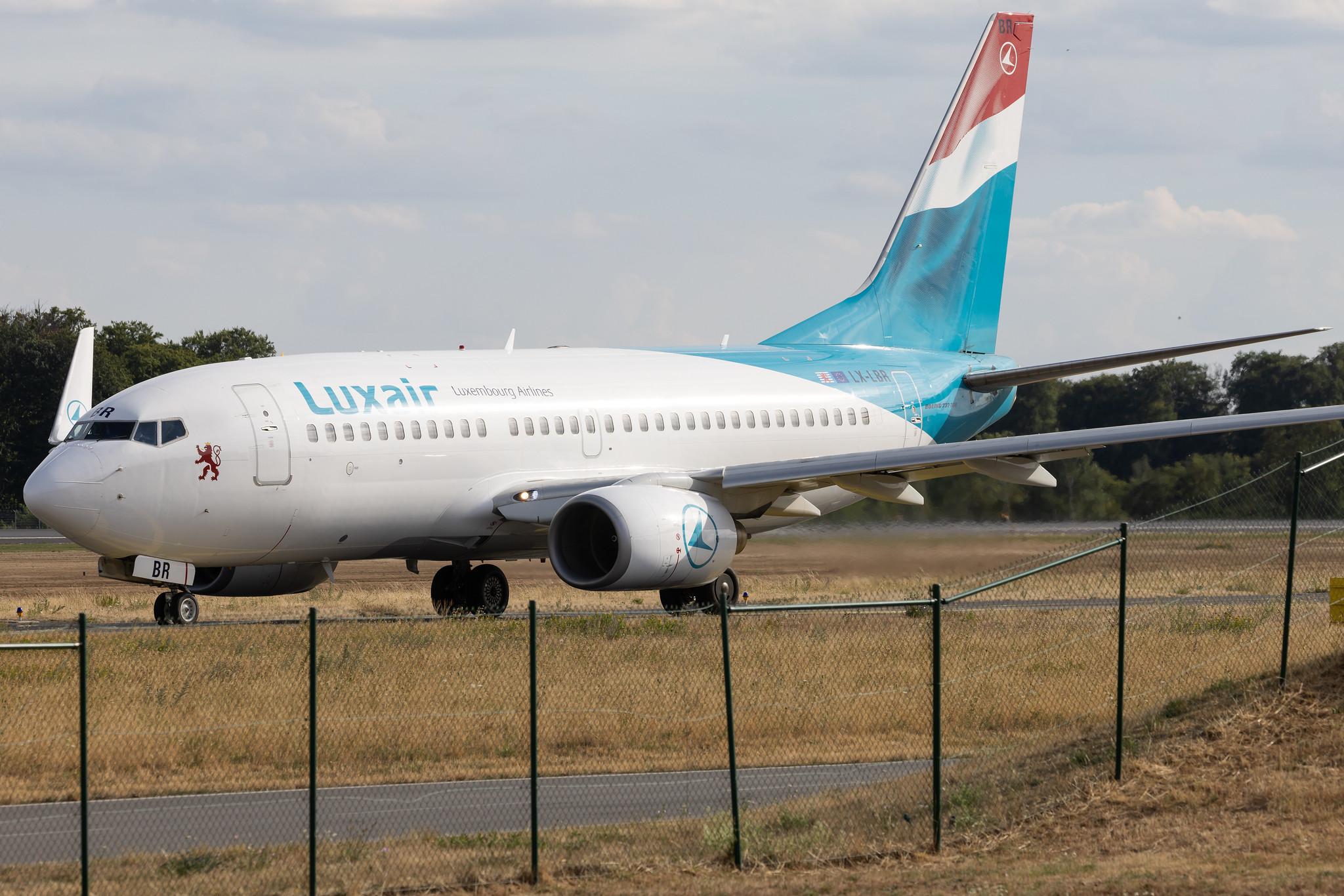 Luxembourg Findel Airport: Luxair (LG / LGL) | Boeing 737-7K2 B737 | LX-LBR | MSN 30366