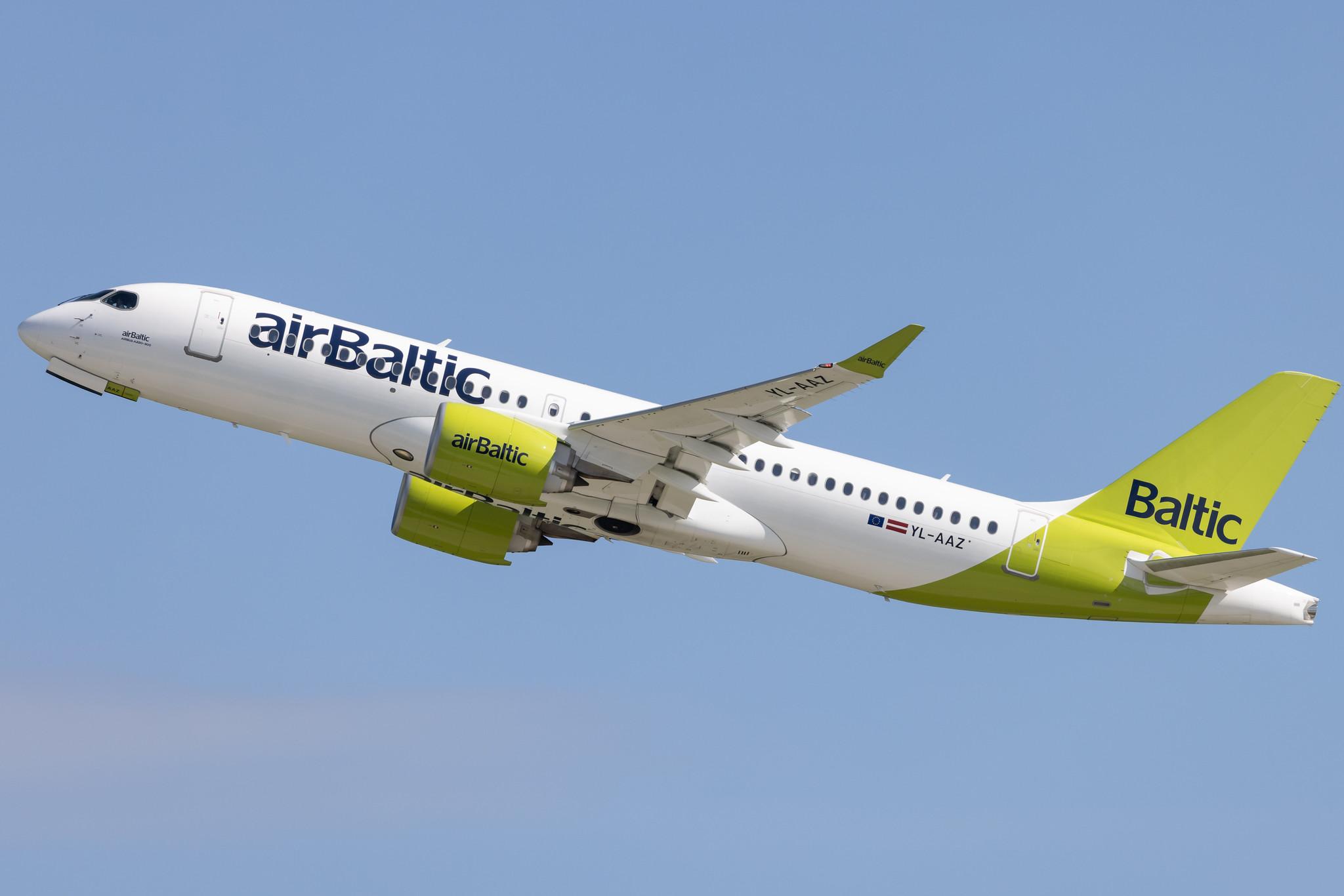 Munich Airport: Air Baltic (BT / BTI) | Airbus A220-300 BCS3 | YL-AAZ | MSN 55114