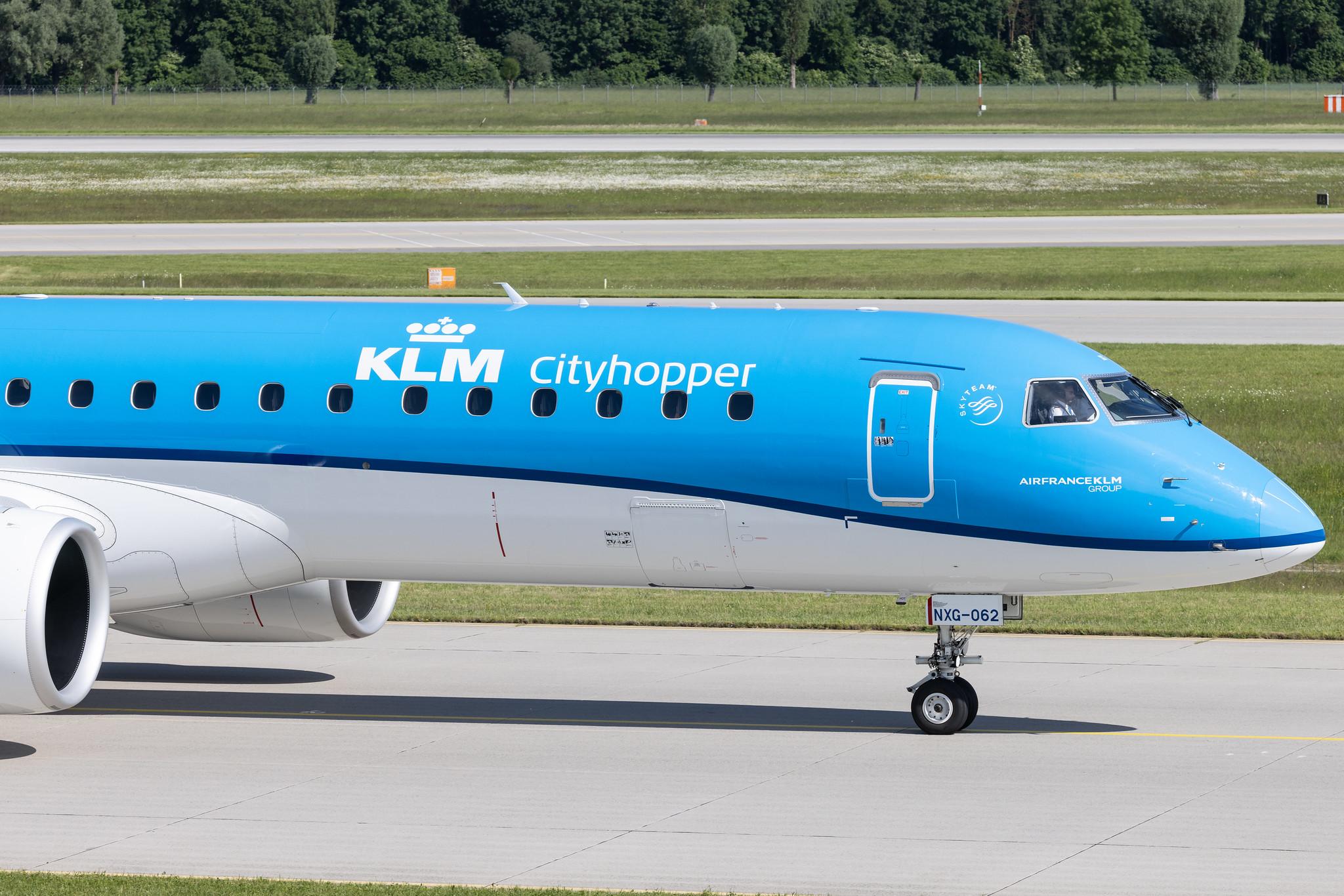 Munich Airport: KLM (KL / KLM) | Operator: KLM Cityhopper | Embraer E195-E2 E295 | PH-NXG | MSN 19020062
