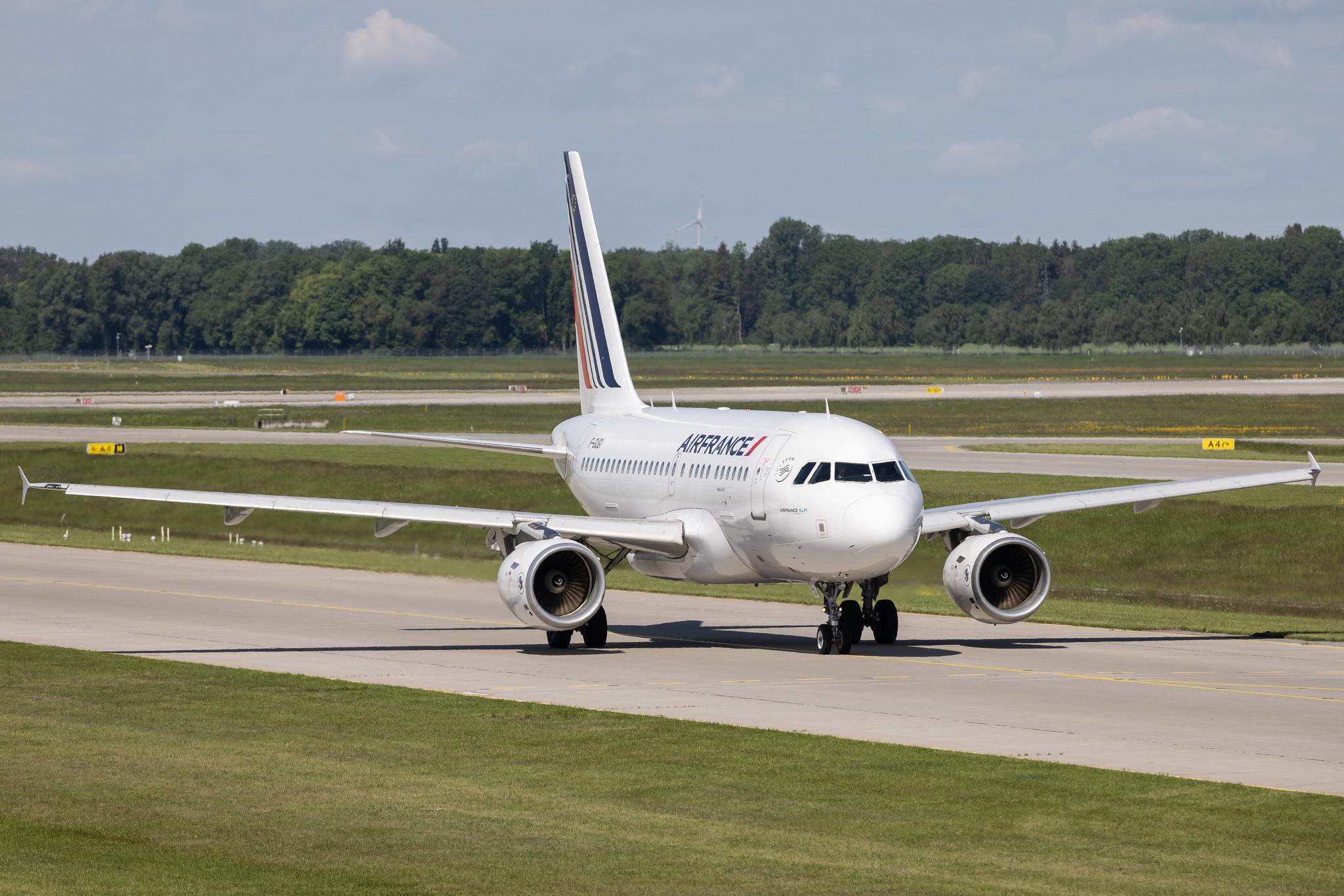 Munich Airport: Air France (AF / AFR) | Airbus A318-111 A318 | F-GUGI | MSN 2350