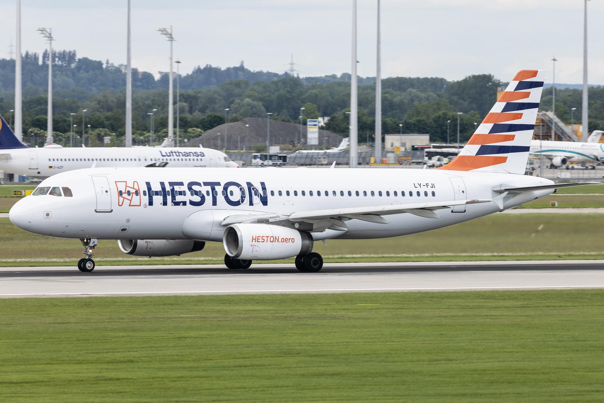 Munich Airport: Condor (DE / CFG) | Operator: Heston Airlines | Airbus A320-232 A320 | LY-FJI | MSN 02157