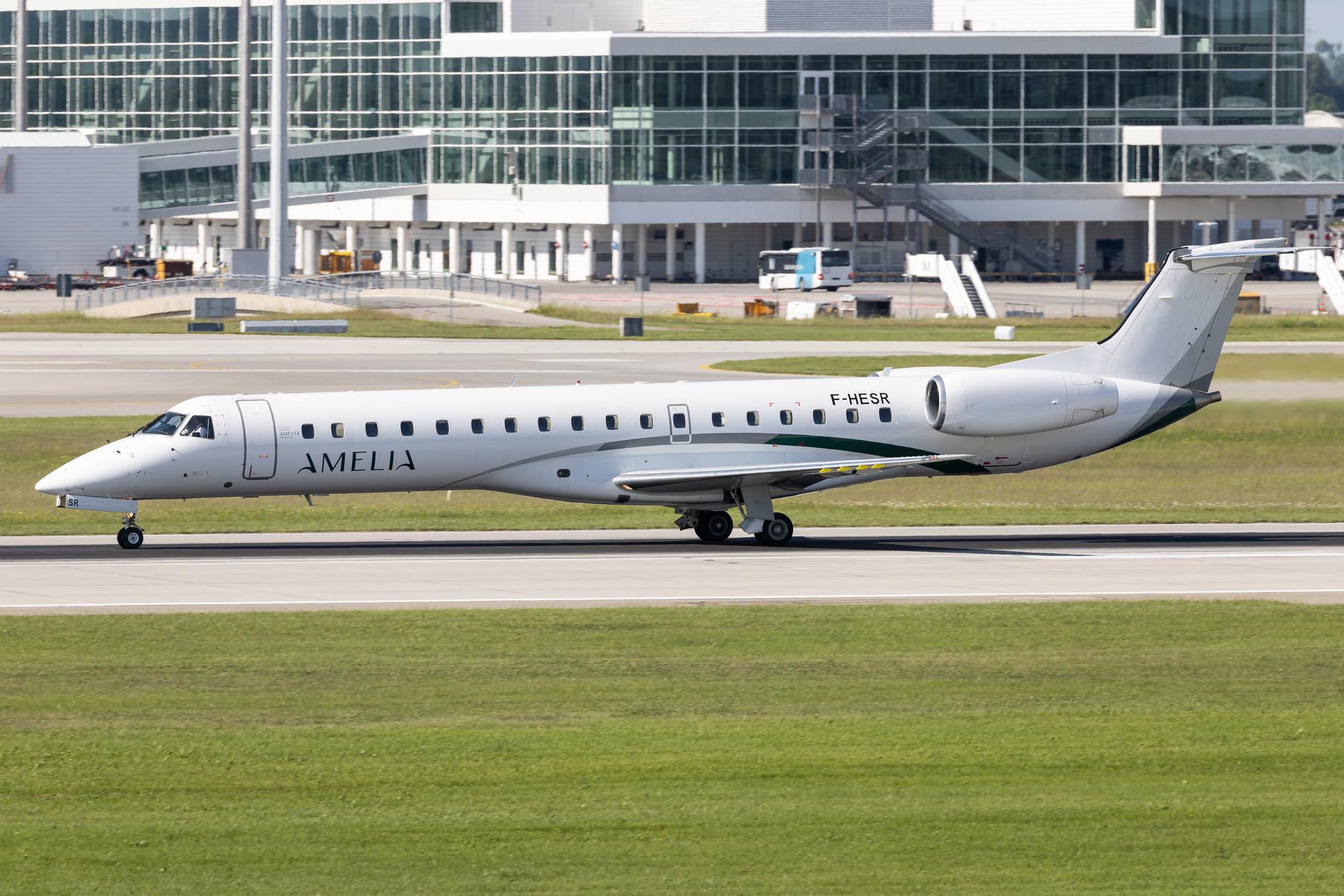 Munich Airport: Amelia International (NL / AEH) | Embraer ERJ-145LR E145 | F-HESR | MSN 14501013