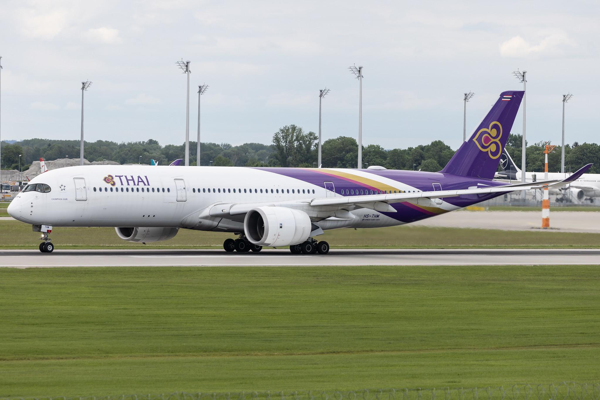 Munich Airport: Thai Airways (TG / THA) | Airbus A350-941 A359 | HS-THM | MSN 189