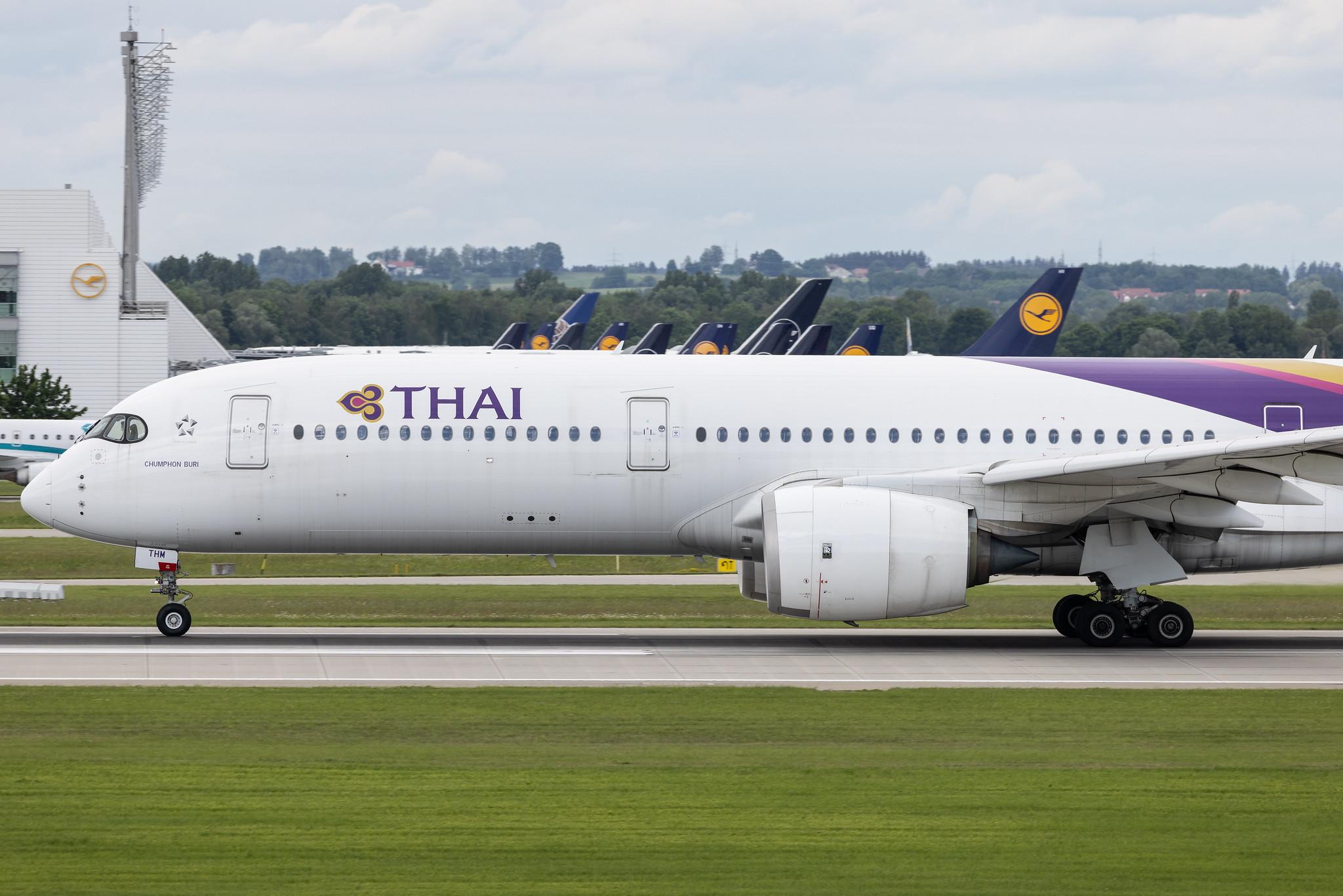 Munich Airport: Thai Airways (TG / THA) | Airbus A350-941 A359 | HS-THM | MSN 189