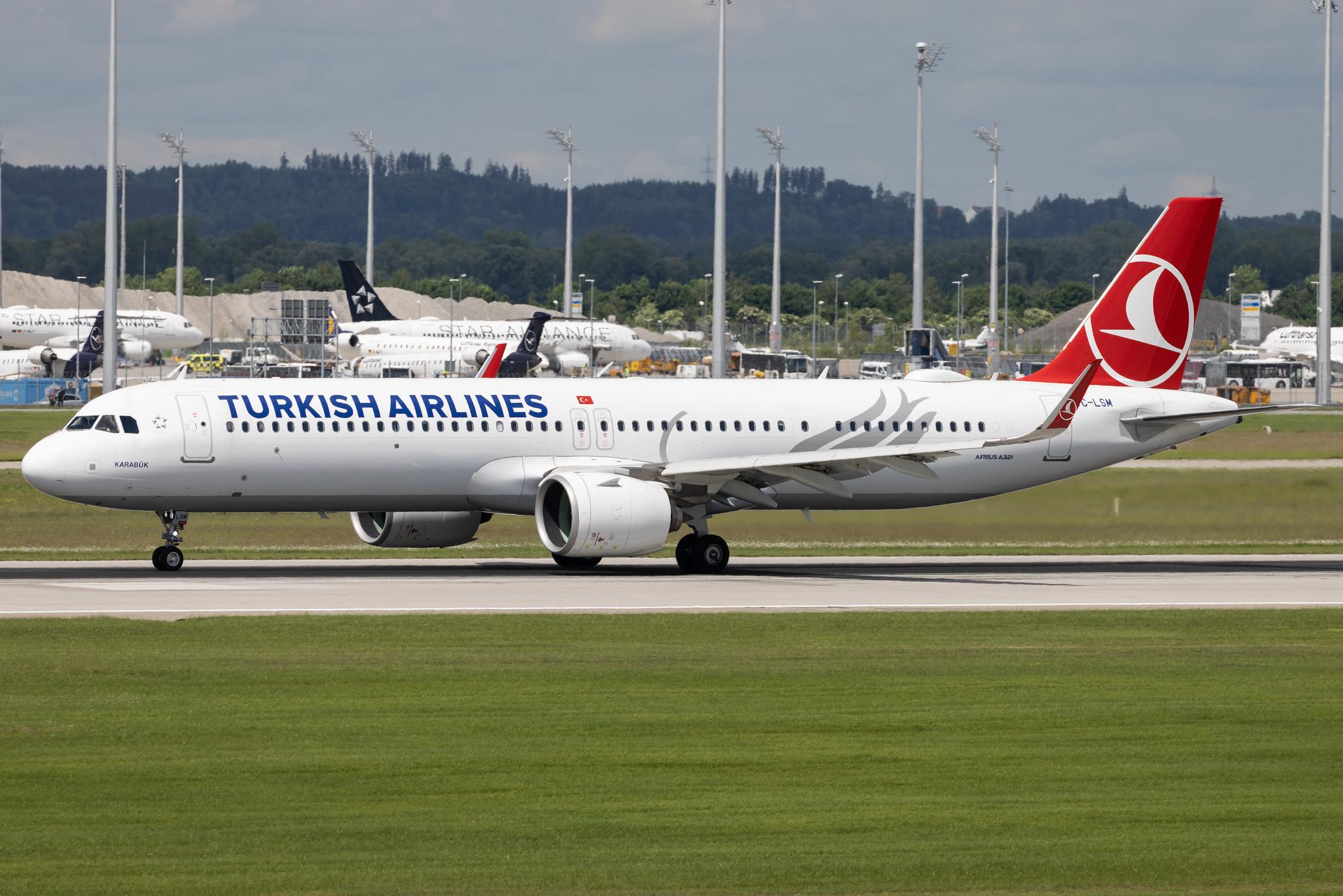 Munich Airport: Turkish Airlines (TK / THY) | Airbus A321-271NX A21N | TC-LSM | MSN 09044