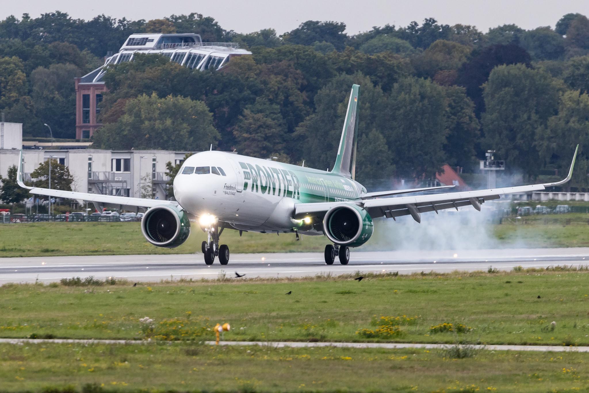 Hamburg Finkenwerder: Frontier Airlines (F9 / FFT) | Airbus A321-271NX A21N | D-AZWE | N603FR | MSN 11032