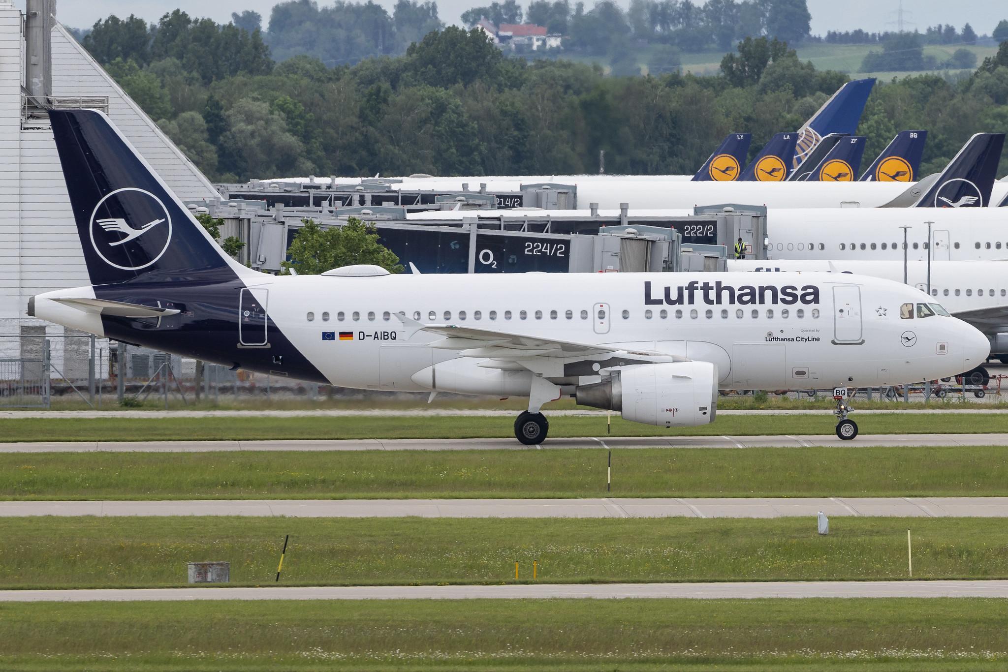 Munich Airport: Lufthansa (LH / DLH) | Operator: Lufthansa Cityline | Airbus A319-112 A319 | D-AIBQ | MSN 2652