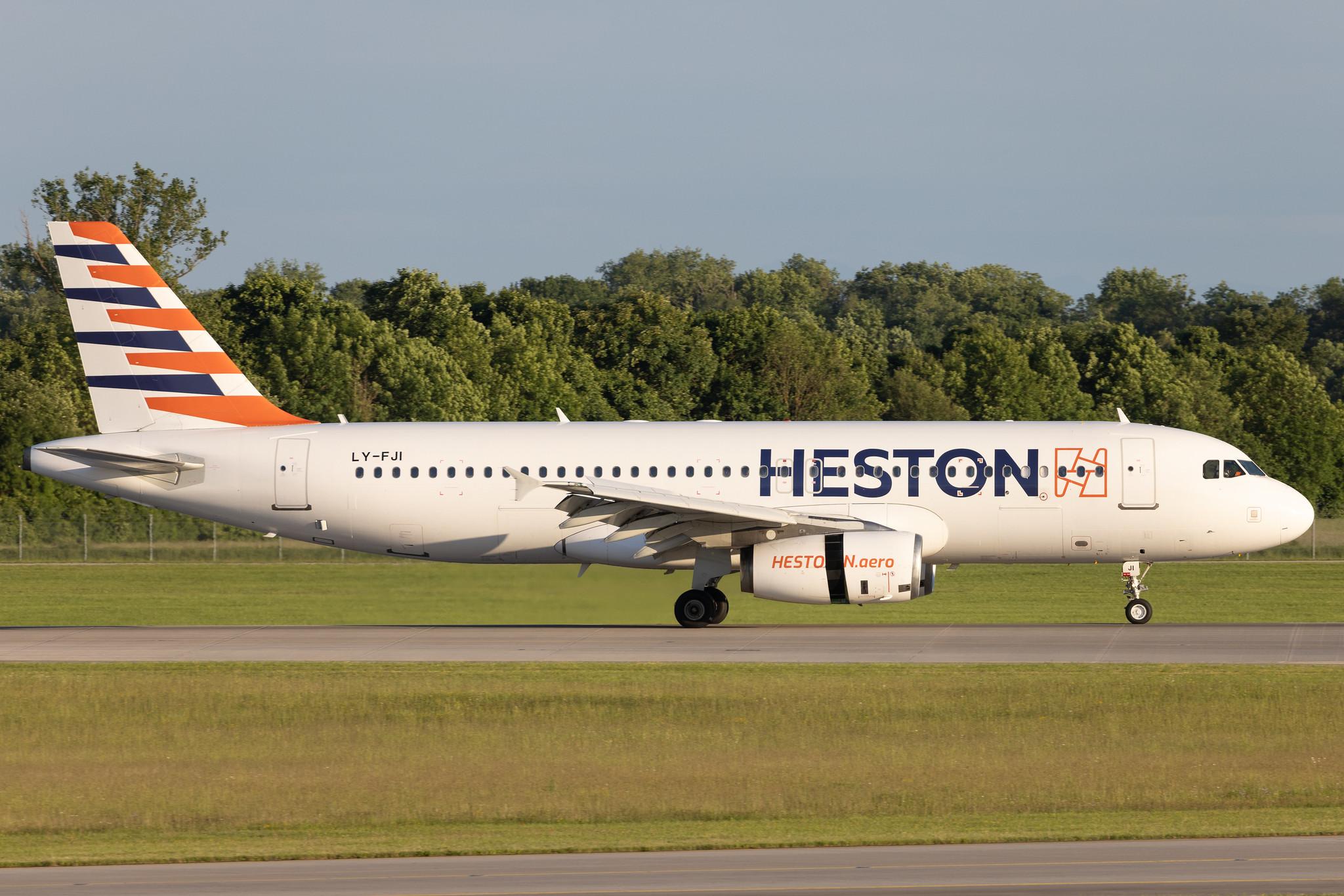 Munich Airport: Condor (DE / CFG) | Operator: Heston Airlines | Airbus A320-232 A320 | LY-FJI | MSN 02157