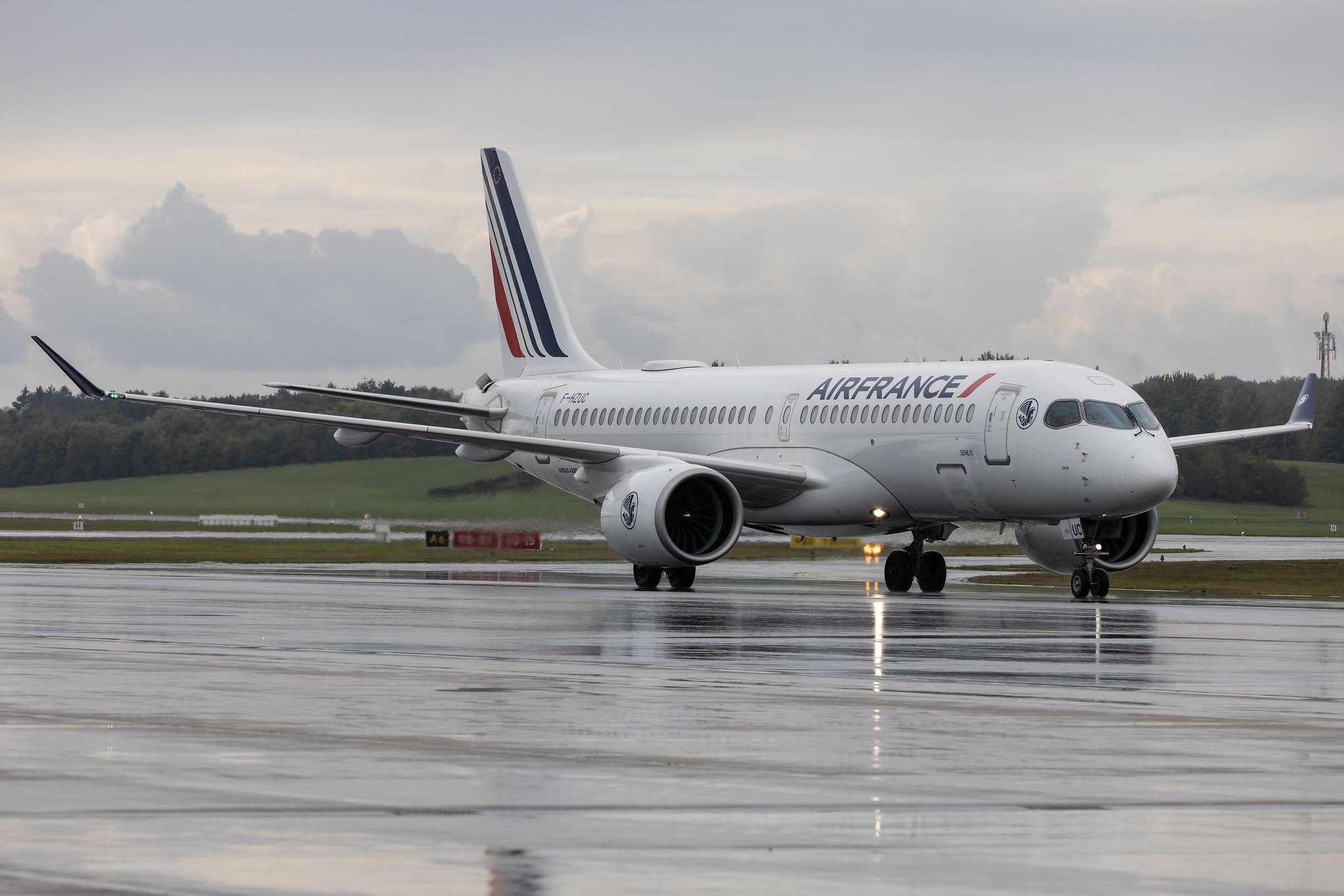 Hamburg Airport: Air France (AF / AFR) | Airbus A220-300 BCS3 | F-HZUC | MSN 55140