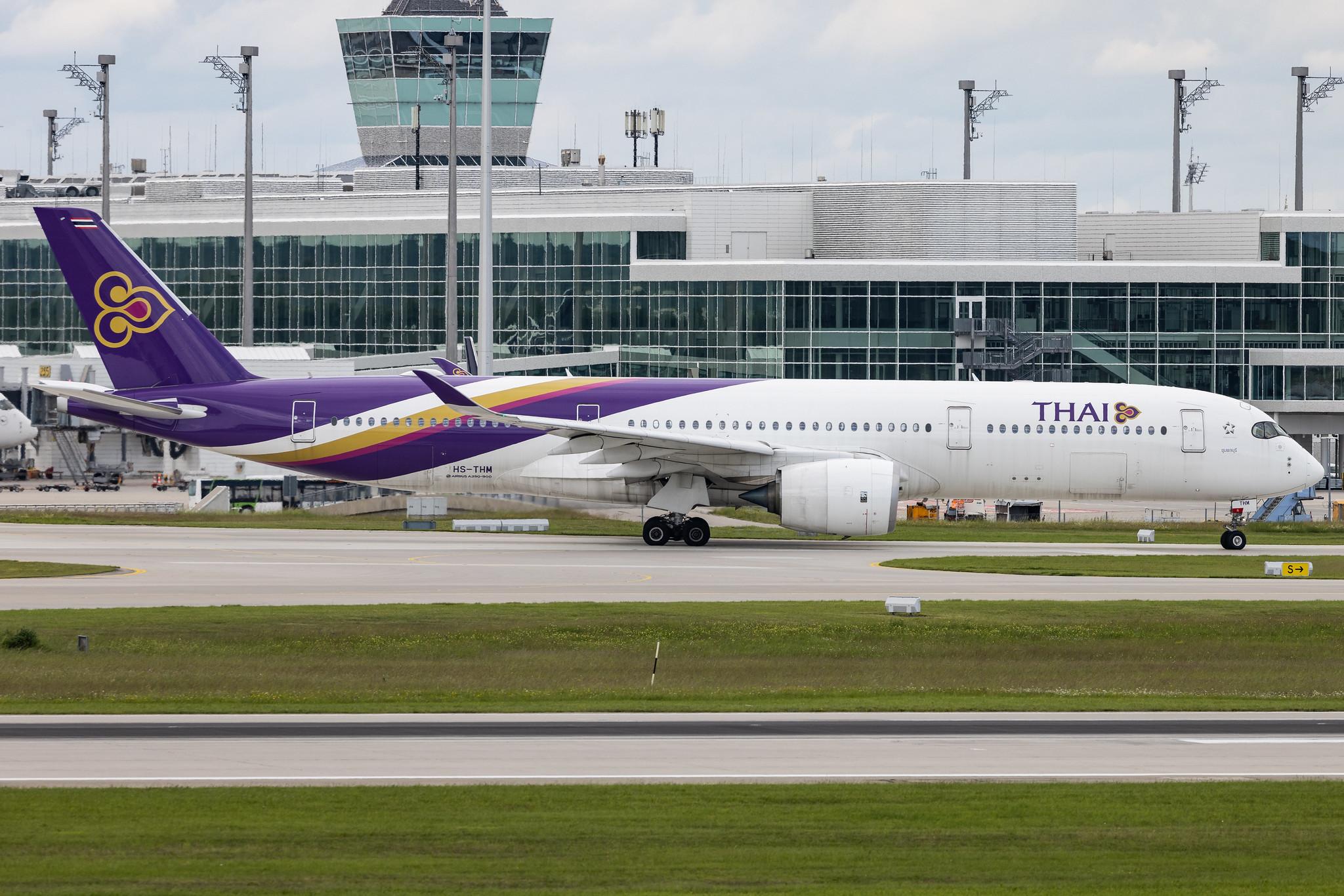 Munich Airport: Thai Airways (TG / THA) |  Airbus A350-941 A359 | HS-THM | MSN 189