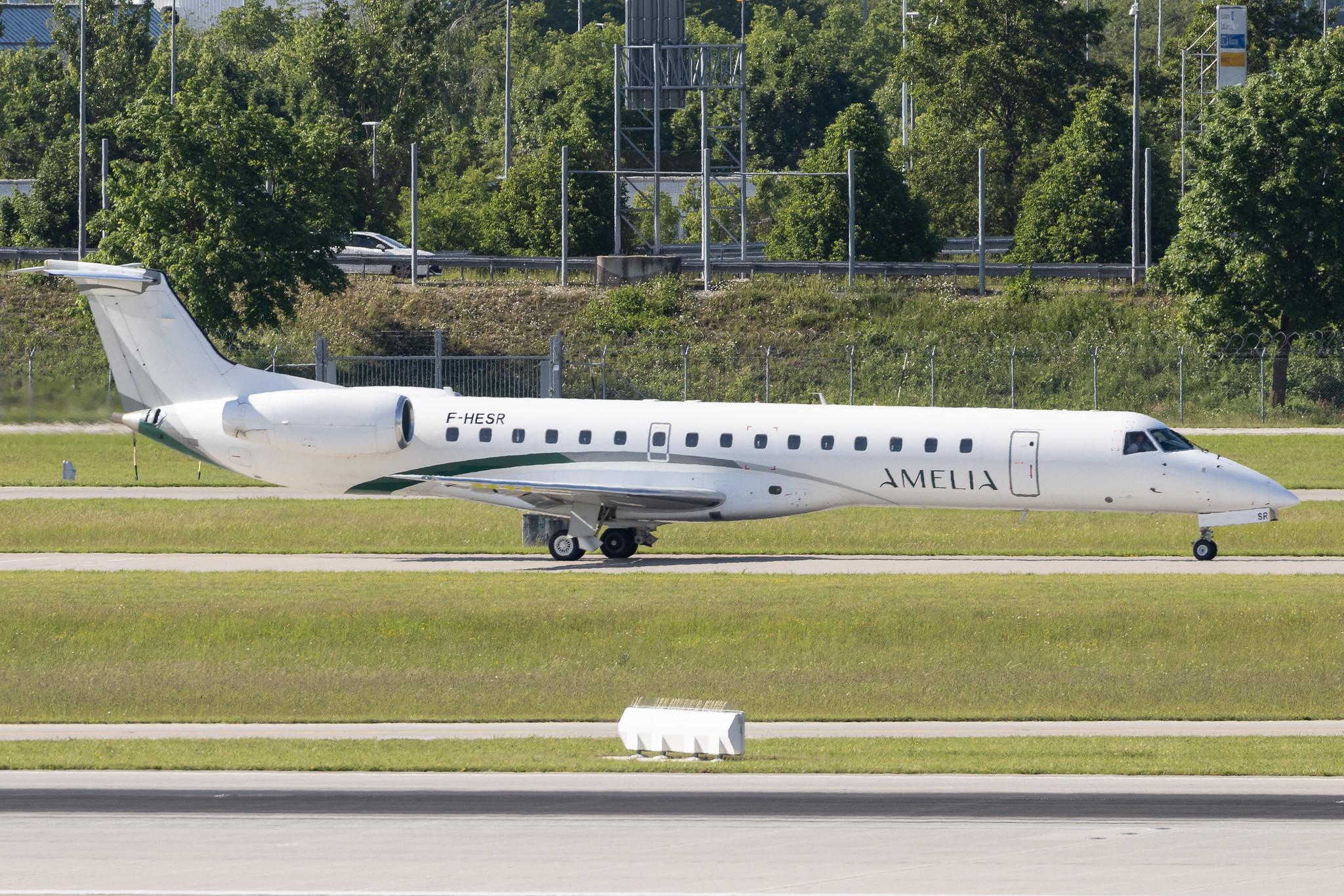Munich Airport: Amelia International (NL / AEH) | Embraer ERJ-145LR E145 | F-HESR | MSN 14501013