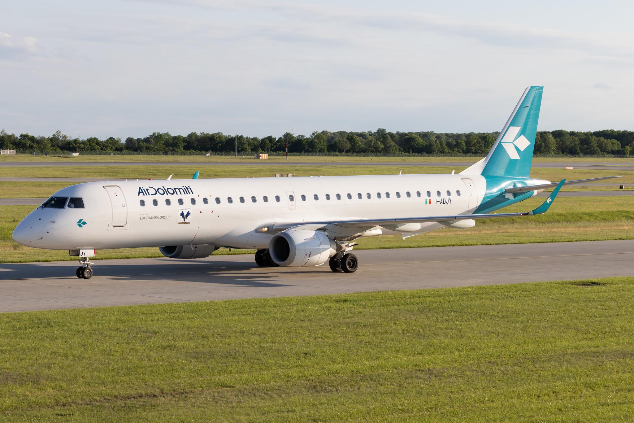 Munich Airport: Air Dolomiti (EN / DLA) | Embraer E195LR E195 | I-ADJY | MSN 19000300