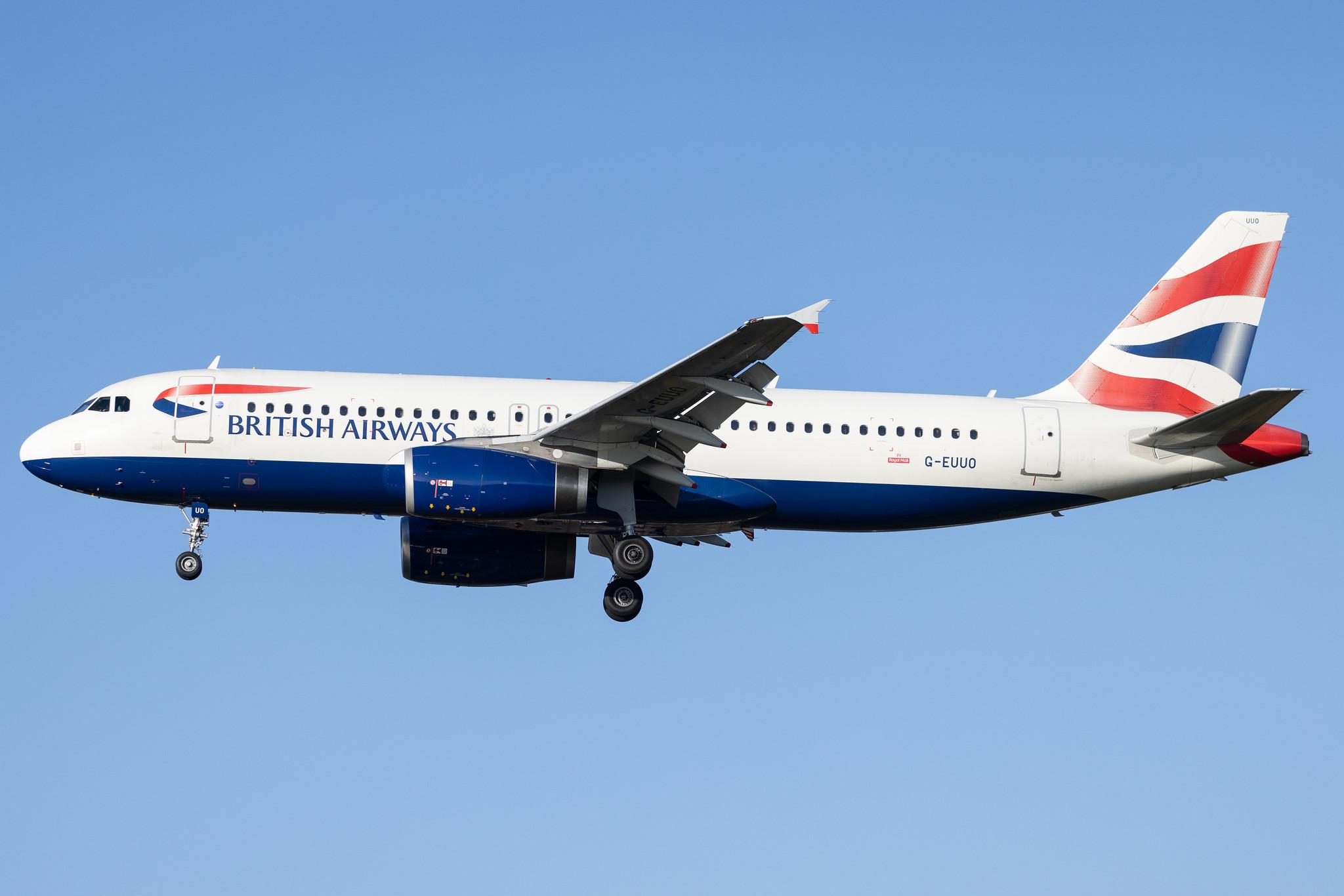 Hamburg Airport: British Airways (BA / BAW) |  Airbus A320-232 A320 | G-EUUO | MSN 1958
