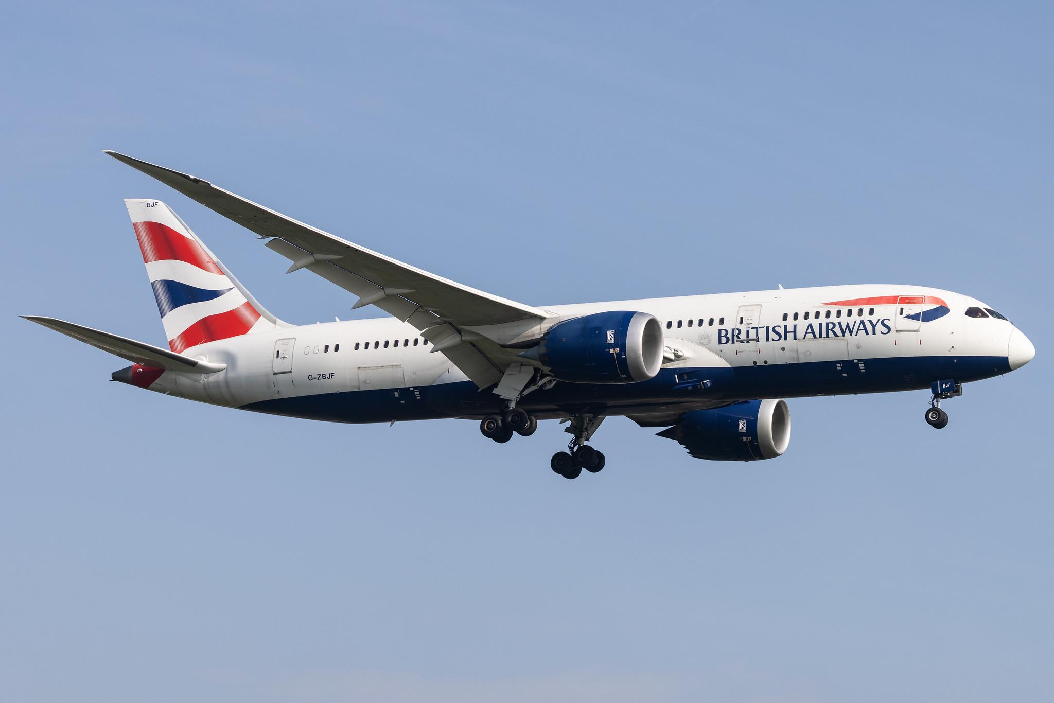 London Heathrow: British Airways (BA / BAW) |  Boeing 787-8 Dreamliner B788 | G-ZBJF | MSN 38613