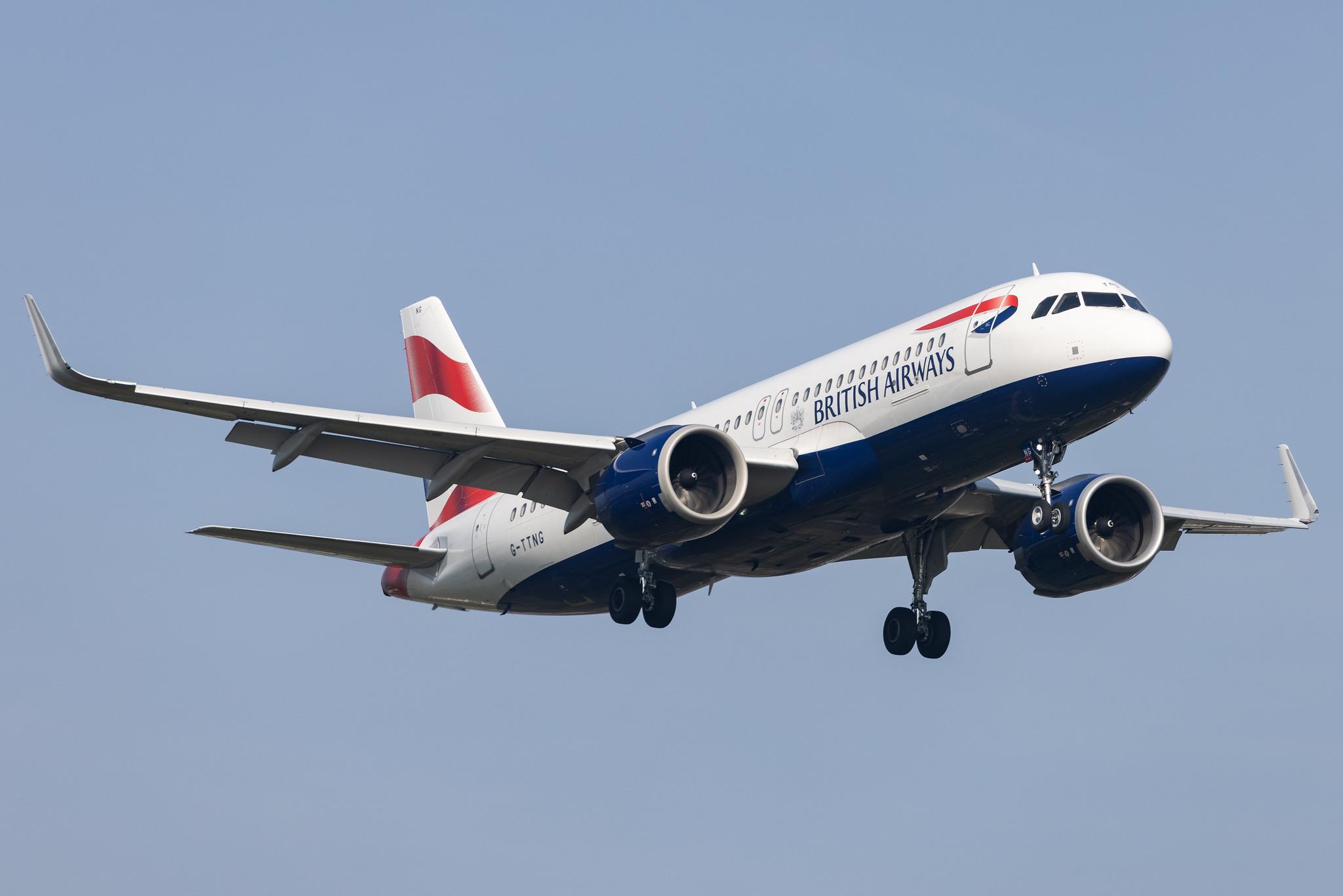 London Heathrow: British Airways (BA / BAW) |  Airbus A320-251N A20N | G-TTNG | MSN 8431