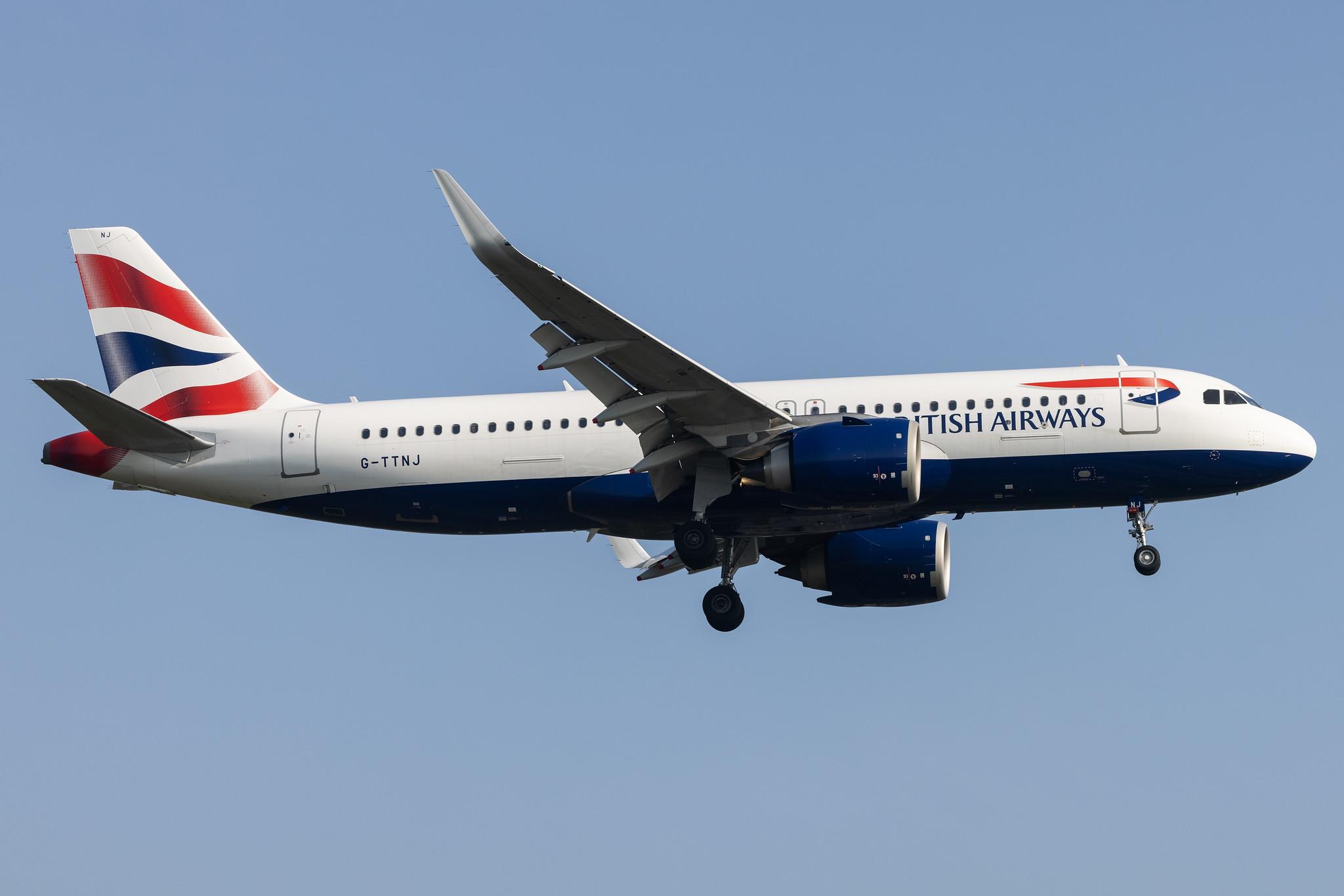 London Heathrow: British Airways (BA / BAW) |  Airbus A320-251N A20N | G-TTNJ | MSN 8772