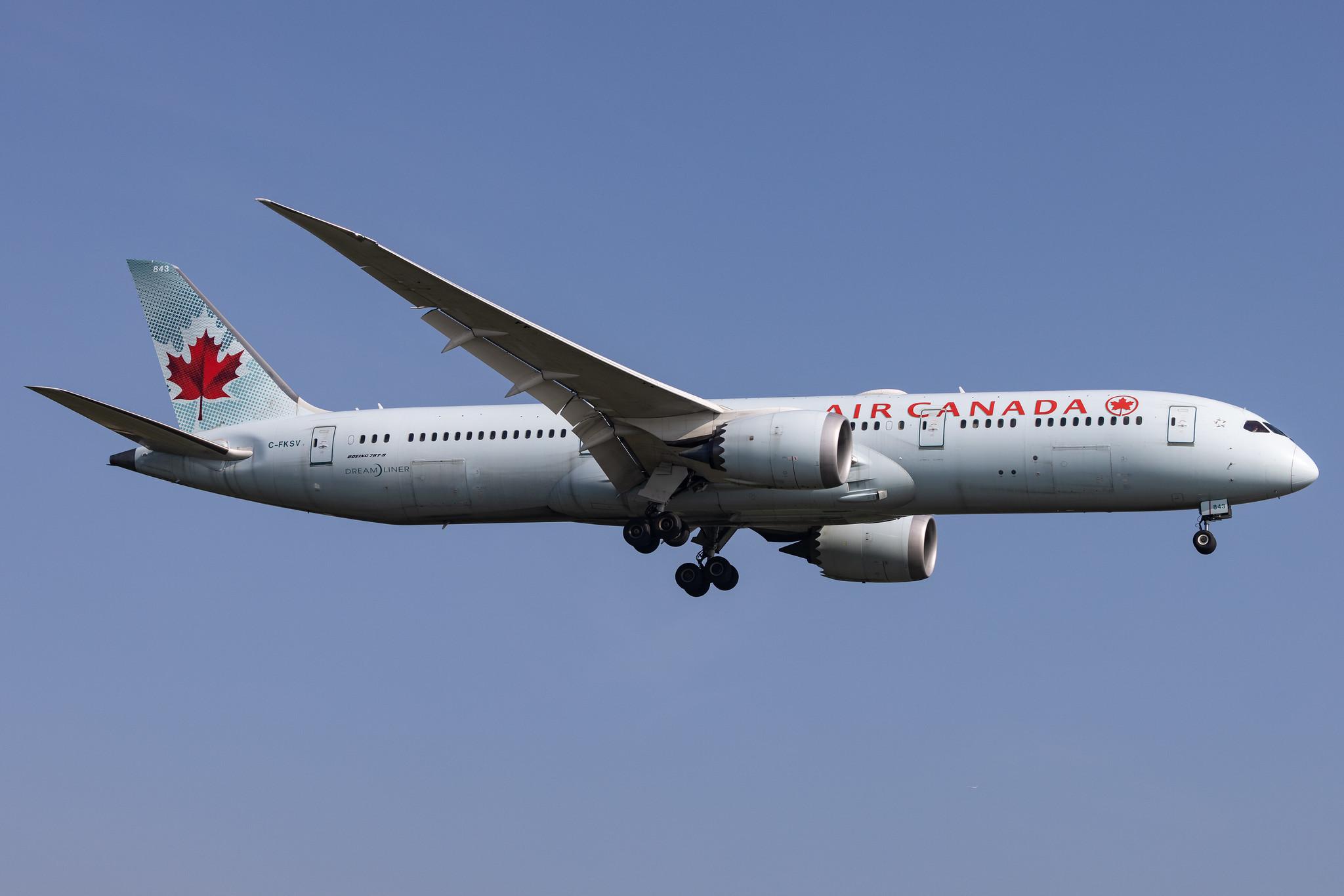 London Heathrow: Air Canada (AC / ACA) |  Boeing 787-9 Dreamliner B789 | C-FKSV | MSN 37170