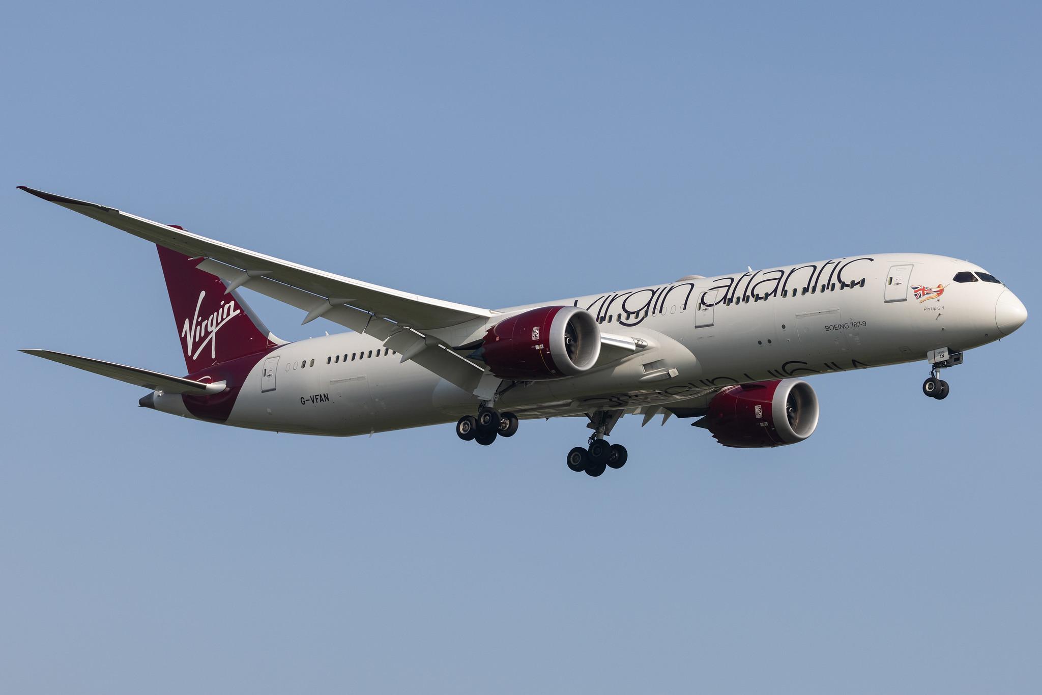 London Heathrow: Virgin Atlantic (VS / VIR) |  Boeing 787-9 Dreamliner B789 | G-VFAN | MSN 37977
