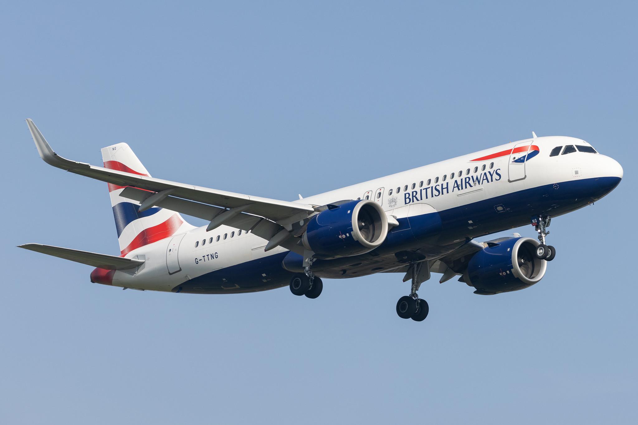 London Heathrow: British Airways (BA / BAW) |  Airbus A320-251N A20N | G-TTNG | MSN 8431