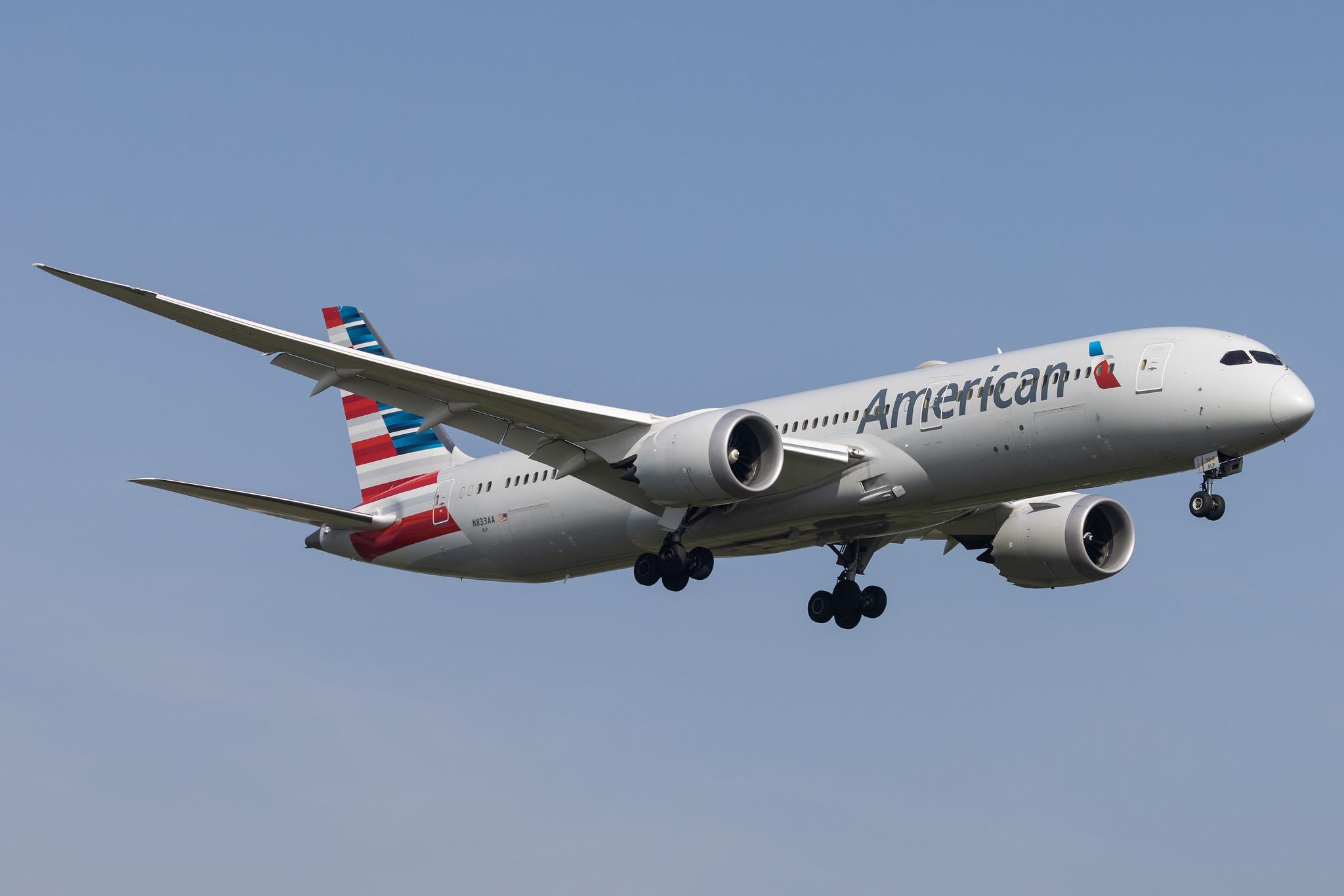 London Heathrow: American Airlines (AA / AAL) |  Boeing 787-9 Dreamliner B789 | N833AA | MSN 40645