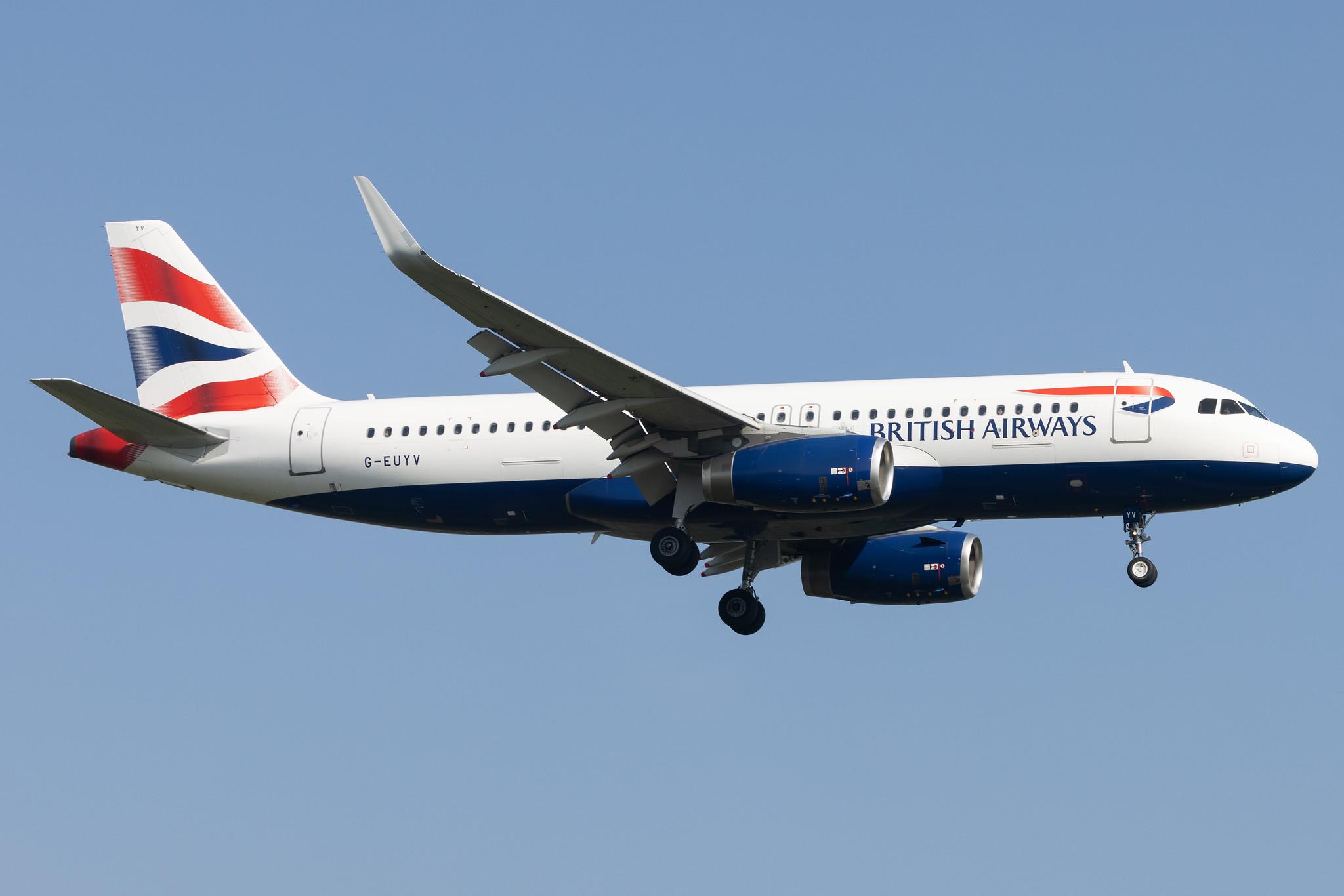 London Heathrow: British Airways (BA / BAW) |  Airbus A320-232 A320 | G-EUYV | MSN 6091