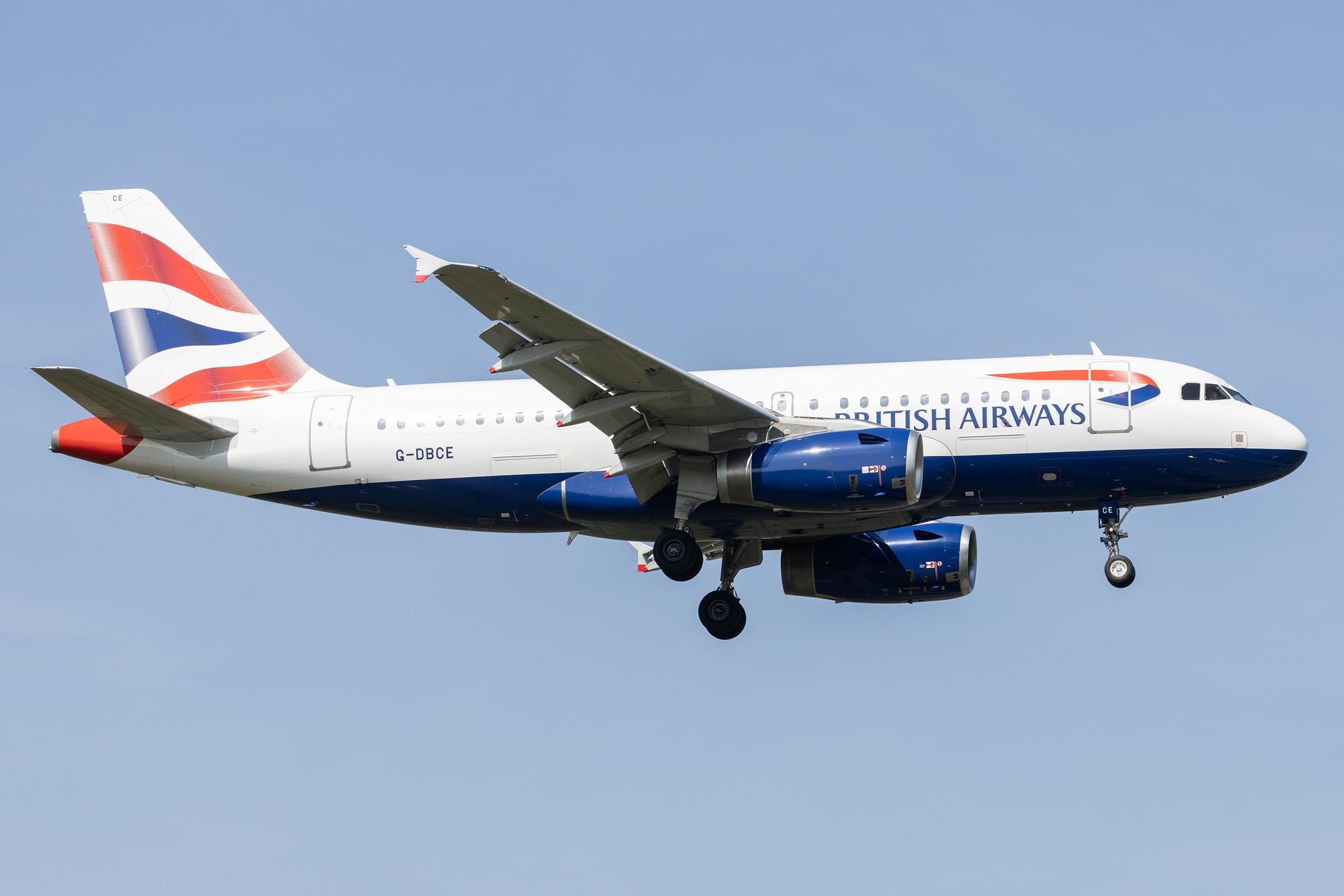 London Heathrow: British Airways (BA / BAW) |  Airbus A319-131 A319 | G-DBCE | MSN 2429