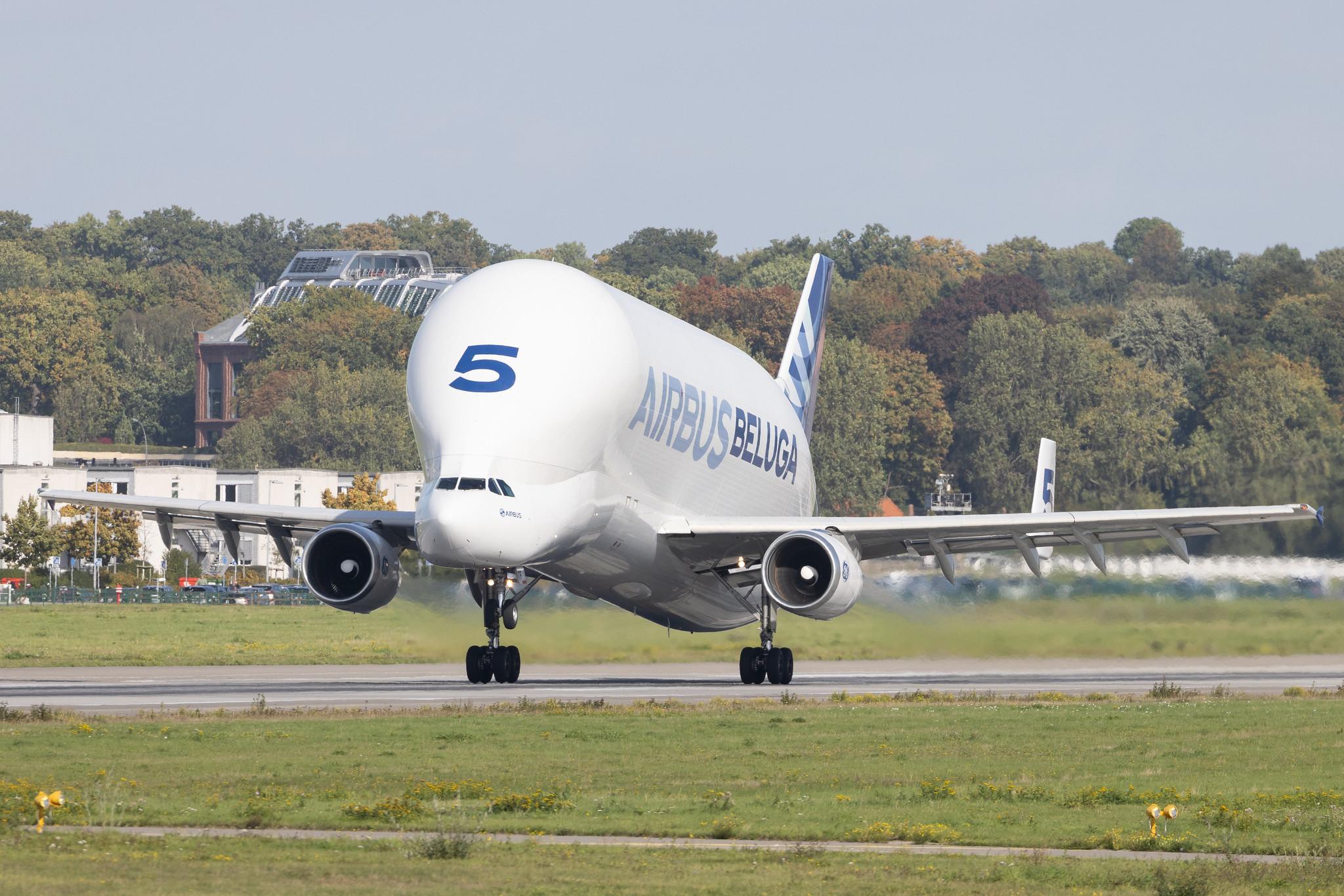 Hamburg Finkenwerder: Airbus Transport International (4Y / BGA) | Airbus A300-608ST Beluga A3ST | F-GSTF | MSN 796