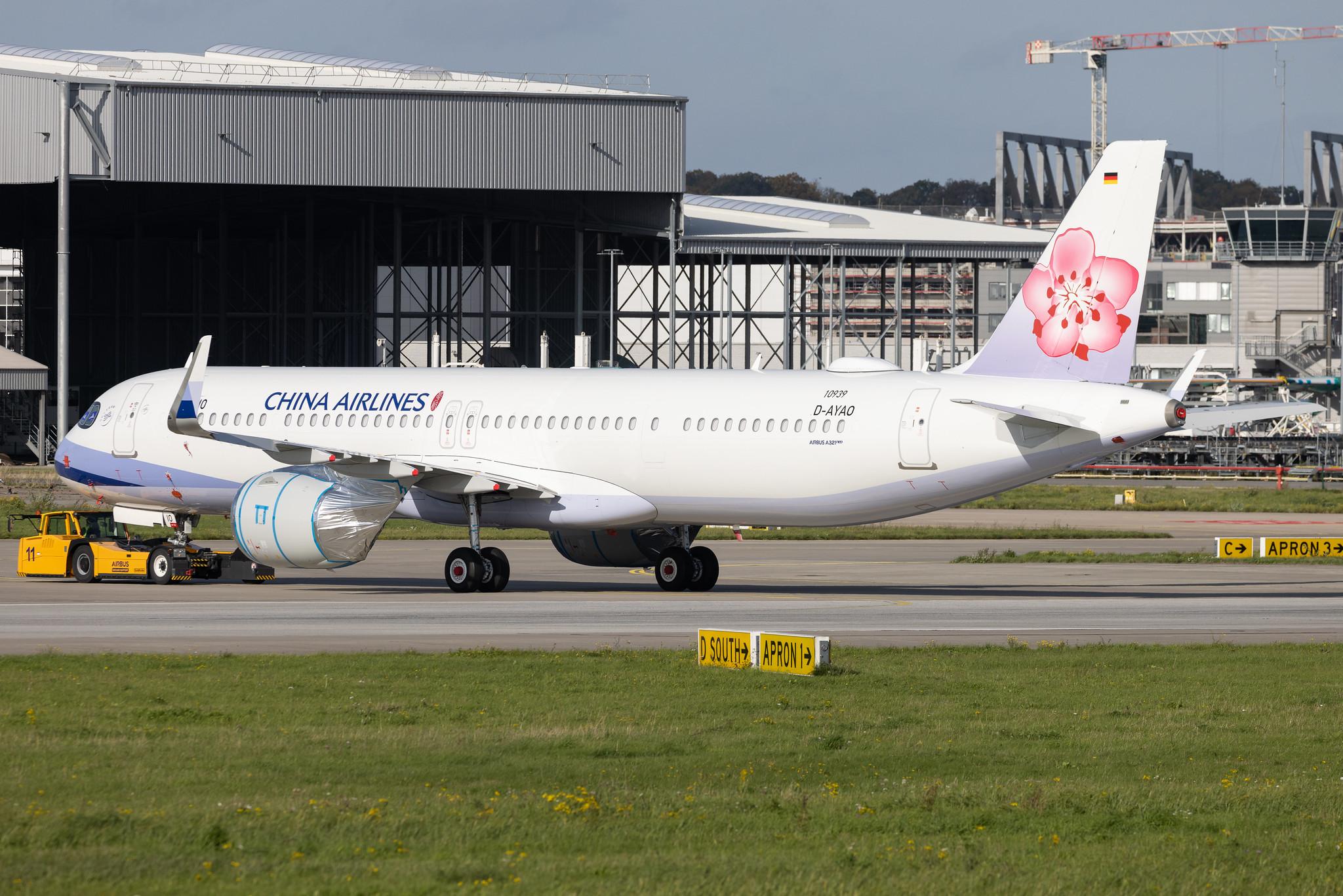 Hamburg Finkenwerder: China Airlines (CI / CAL) | Airbus A321-271NX A21N | D-AYAO | B-18110 | MSN 10939