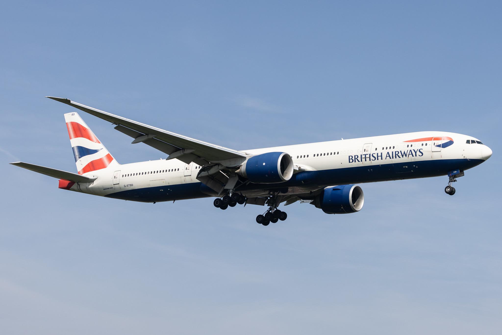 London Heathrow: British Airways (BA / BAW) |  Boeing 777-36N(ER) B77W | G-STBD | MSN 38695
