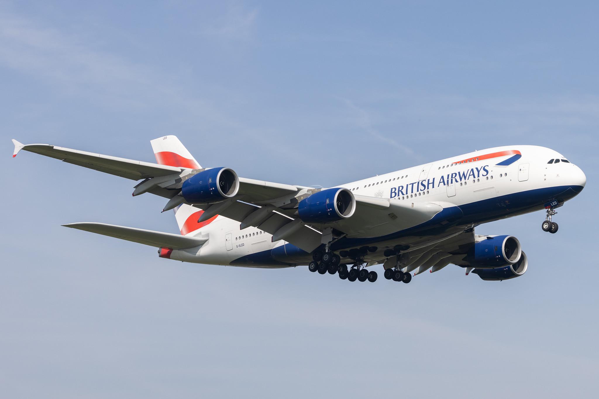 London Heathrow: British Airways (BA / BAW) |  Airbus A380-841 A388 | G-XLED | MSN 144