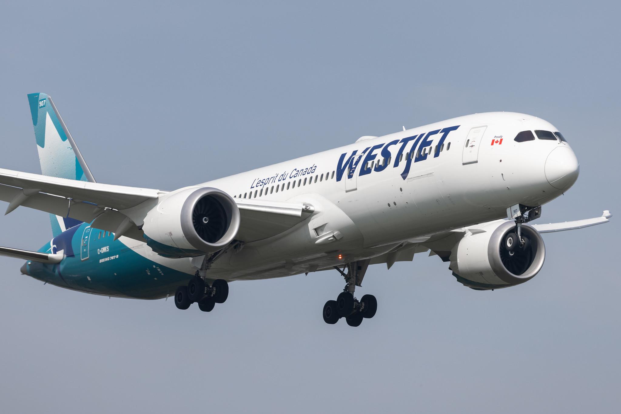 London Heathrow: Westjet (WS / WJA) |  Boeing 787-9 Dreamliner B789 | C-GMKS | MSN 64979