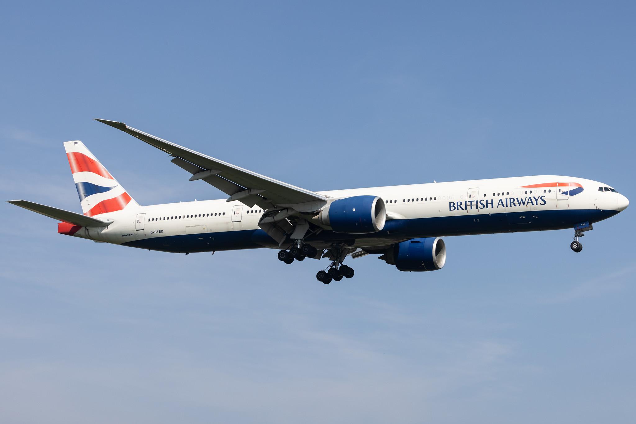 London Heathrow: British Airways (BA / BAW) |  Boeing 777-36N(ER) B77W | G-STBD | MSN 38695