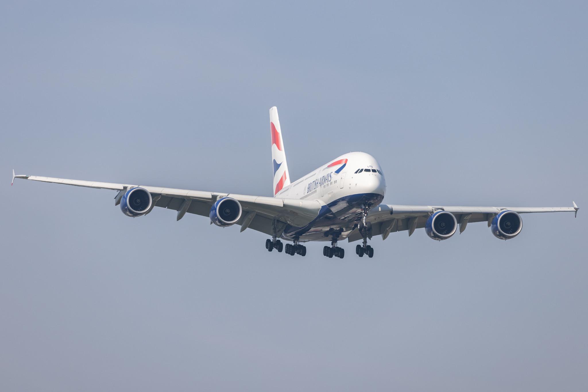 London Heathrow: British Airways (BA / BAW) |  Airbus A380-841 A388 | G-XLED | MSN 144