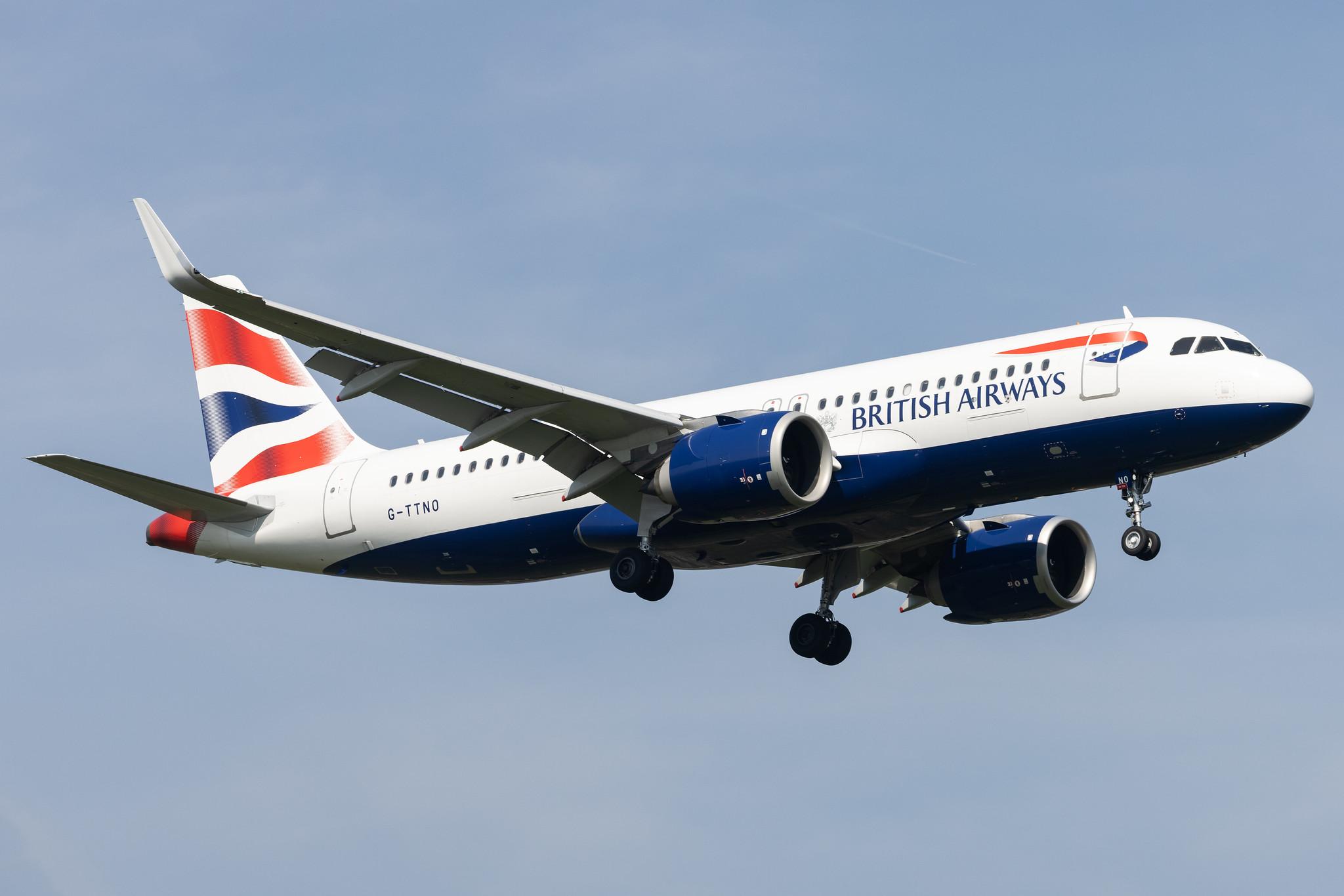 London Heathrow: British Airways (BA / BAW) |  Airbus A320-251N A20N | G-TTNO | MSN 10388