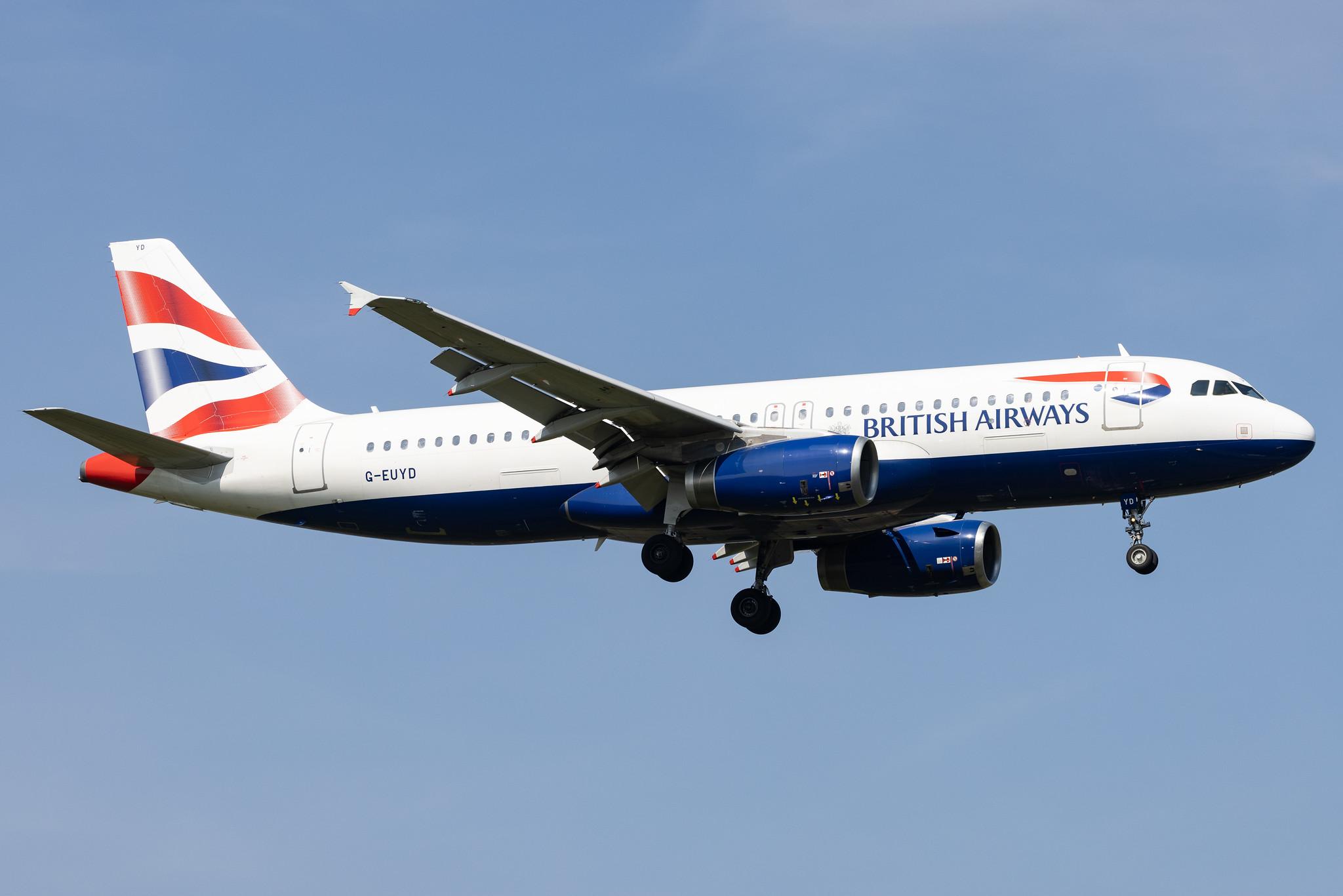 London Heathrow: British Airways (BA / BAW) |  Airbus A320-232 A320 | G-EUYD | MSN 3726