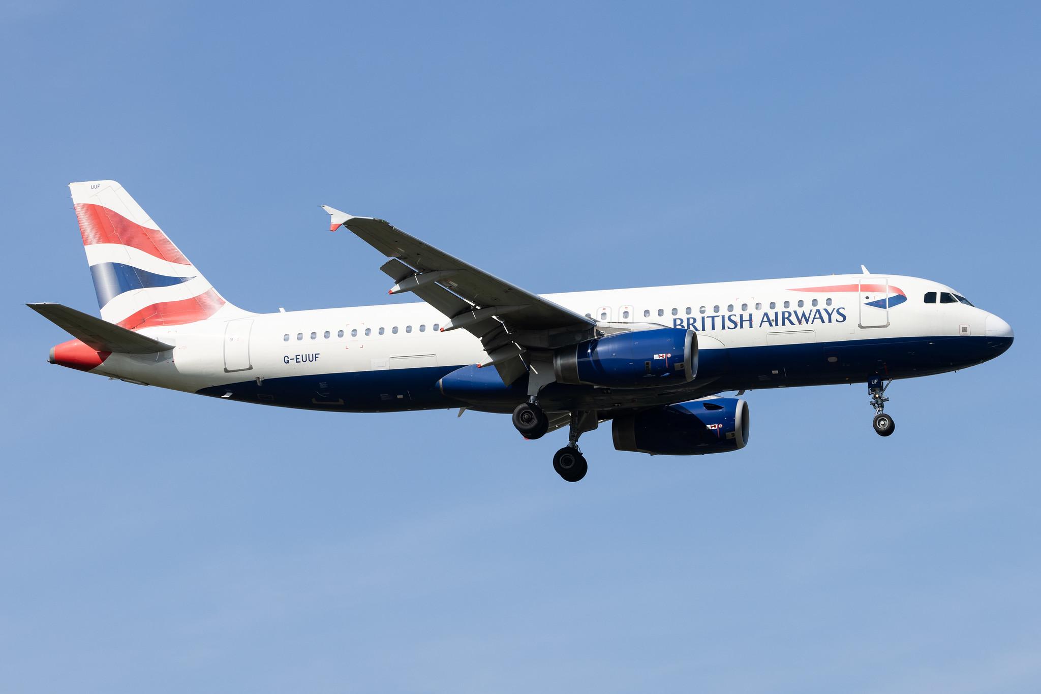 London Heathrow: British Airways (BA / BAW) |  Airbus A320-232 A320 | G-EUUF | MSN 1806