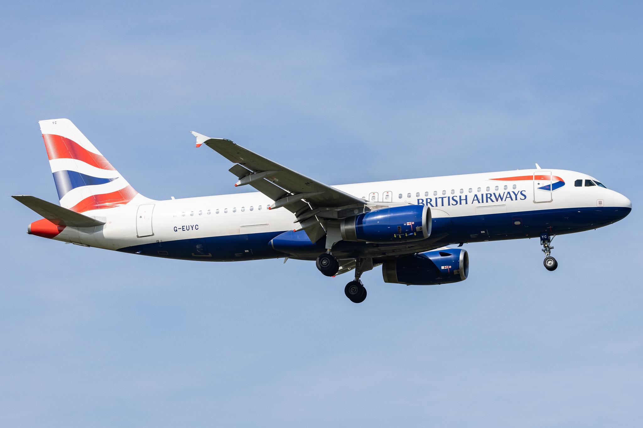 London Heathrow: British Airways (BA / BAW) |  Airbus A320-232 A320 | G-EUYC | MSN 3721