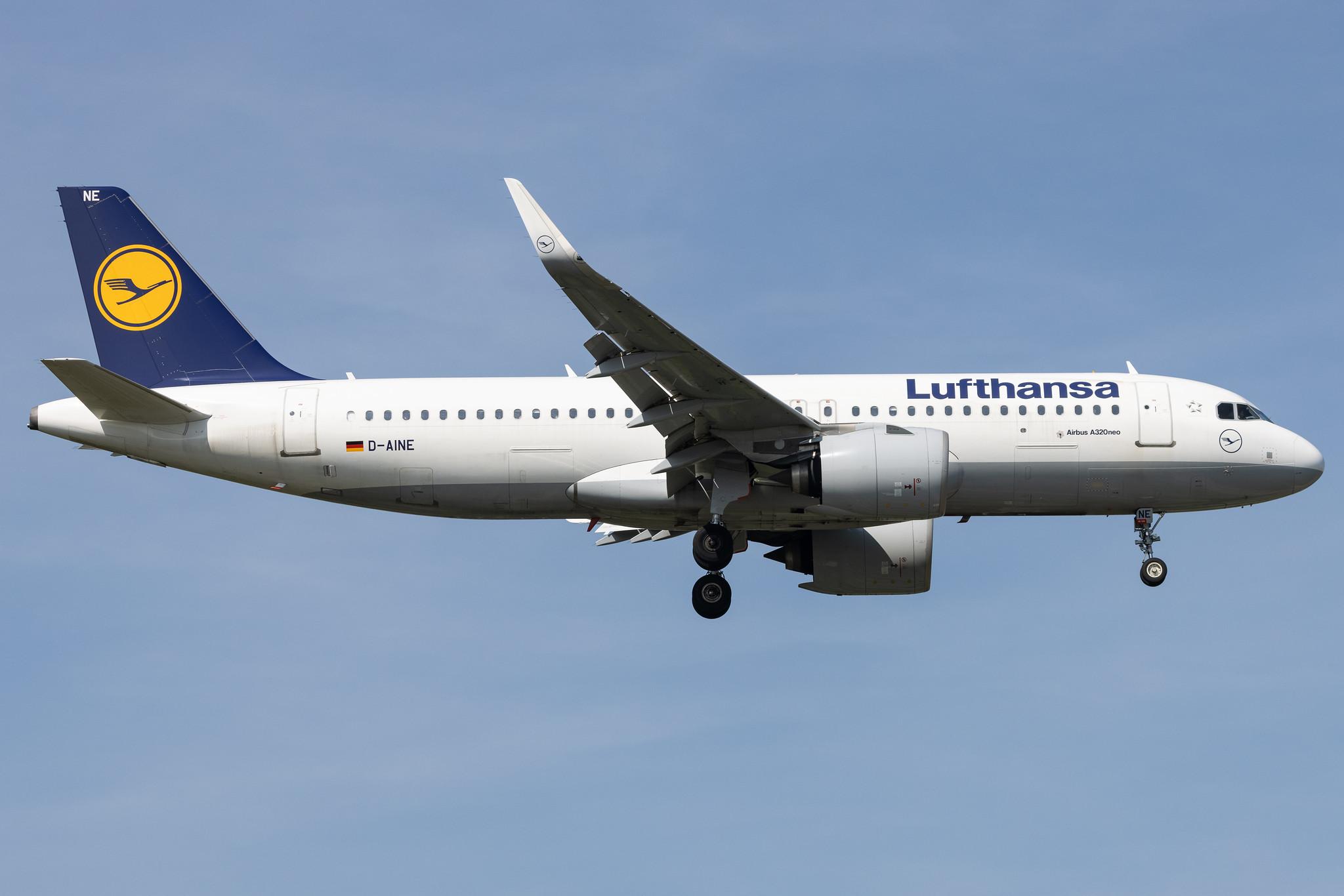 London Heathrow: Lufthansa (LH / DLH) |  Airbus A320-271N A20N | D-AINE | MSN 7103