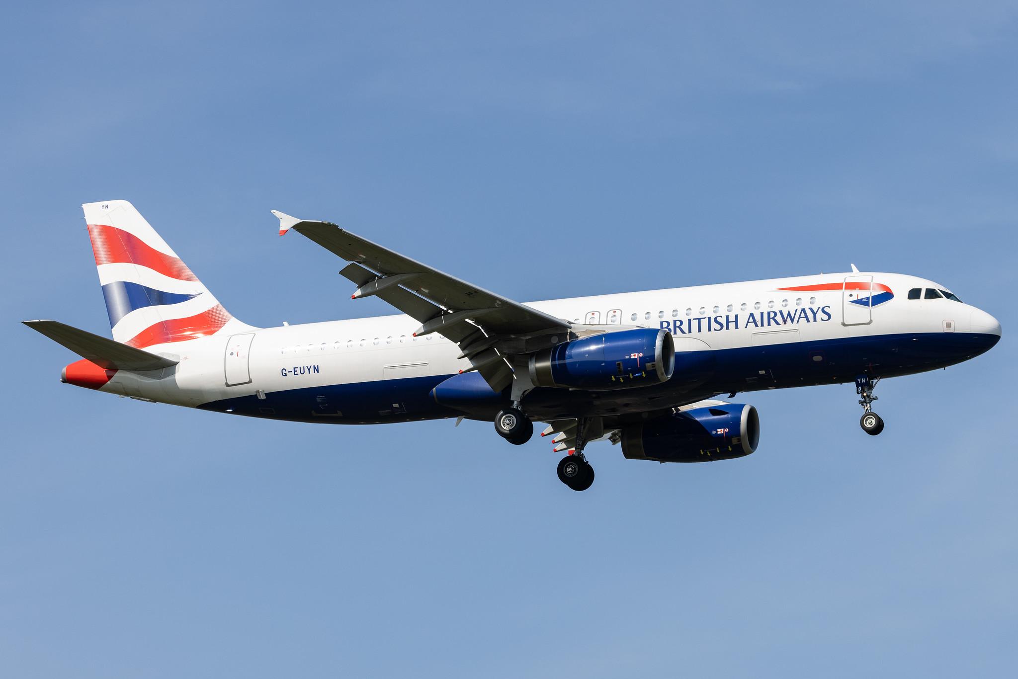 London Heathrow: British Airways (BA / BAW) |  Airbus A320-232 A320 | G-EUYN | MSN 4975
