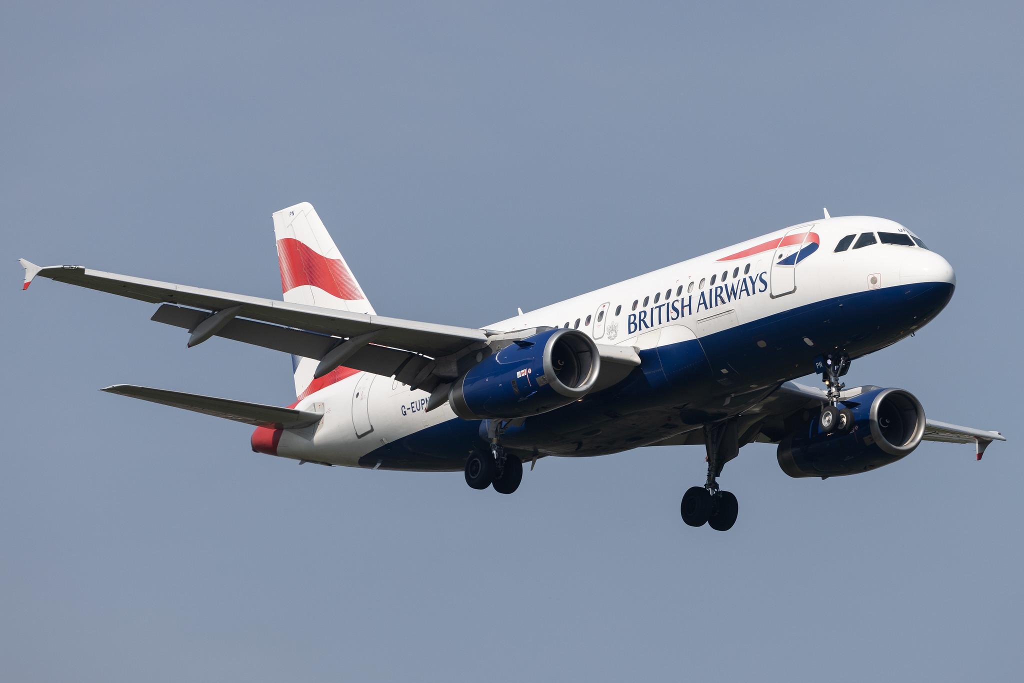 London Heathrow: British Airways (BA / BAW) |  Airbus A319-131 A319 | G-EUPN | MSN 1261