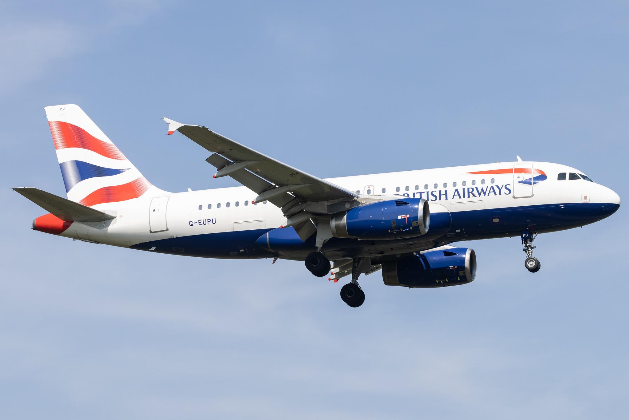 London Heathrow: British Airways (BA / BAW) |  Airbus A319-131 A319 | G-EUPU | MSN 1384