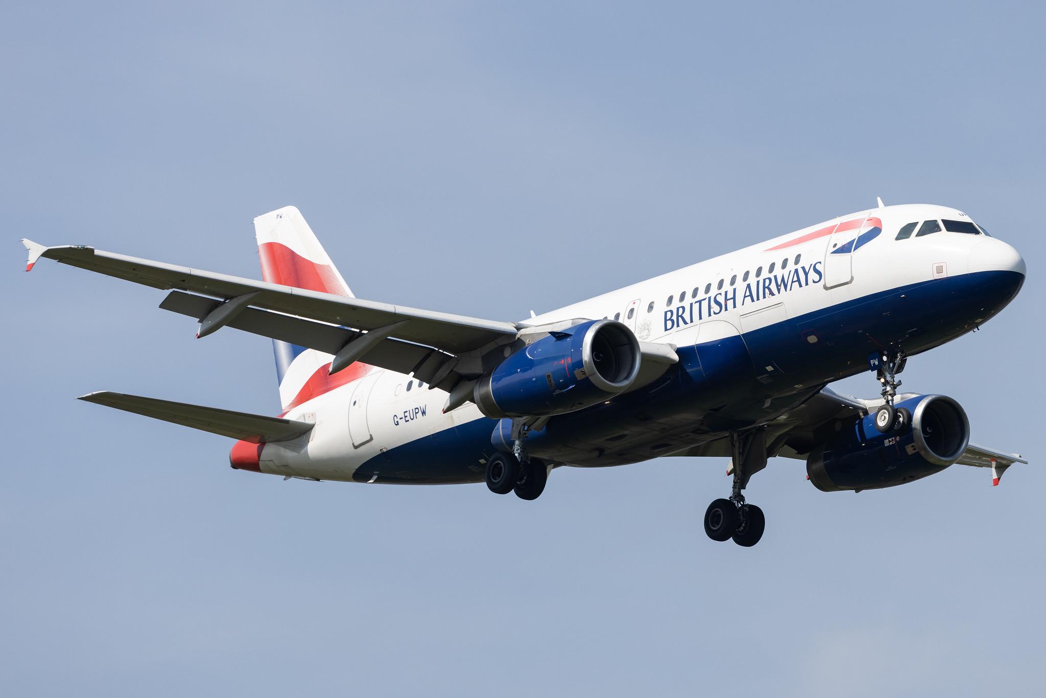 London Heathrow: British Airways (BA / BAW) |  Airbus A319-131 A319 | G-EUPW | MSN 1440