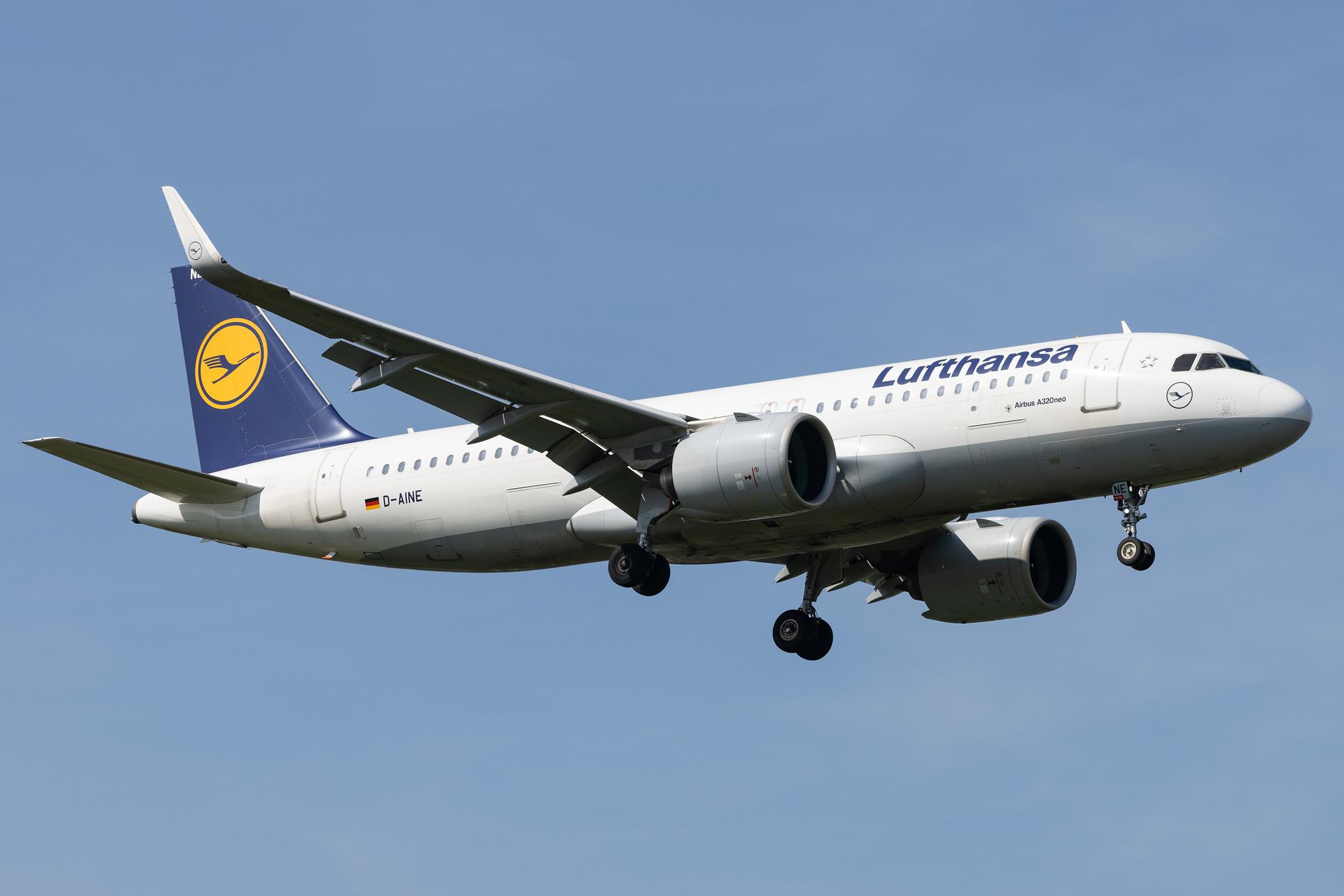 London Heathrow: Lufthansa (LH / DLH) |  Airbus A320-271N A20N | D-AINE | MSN 7103