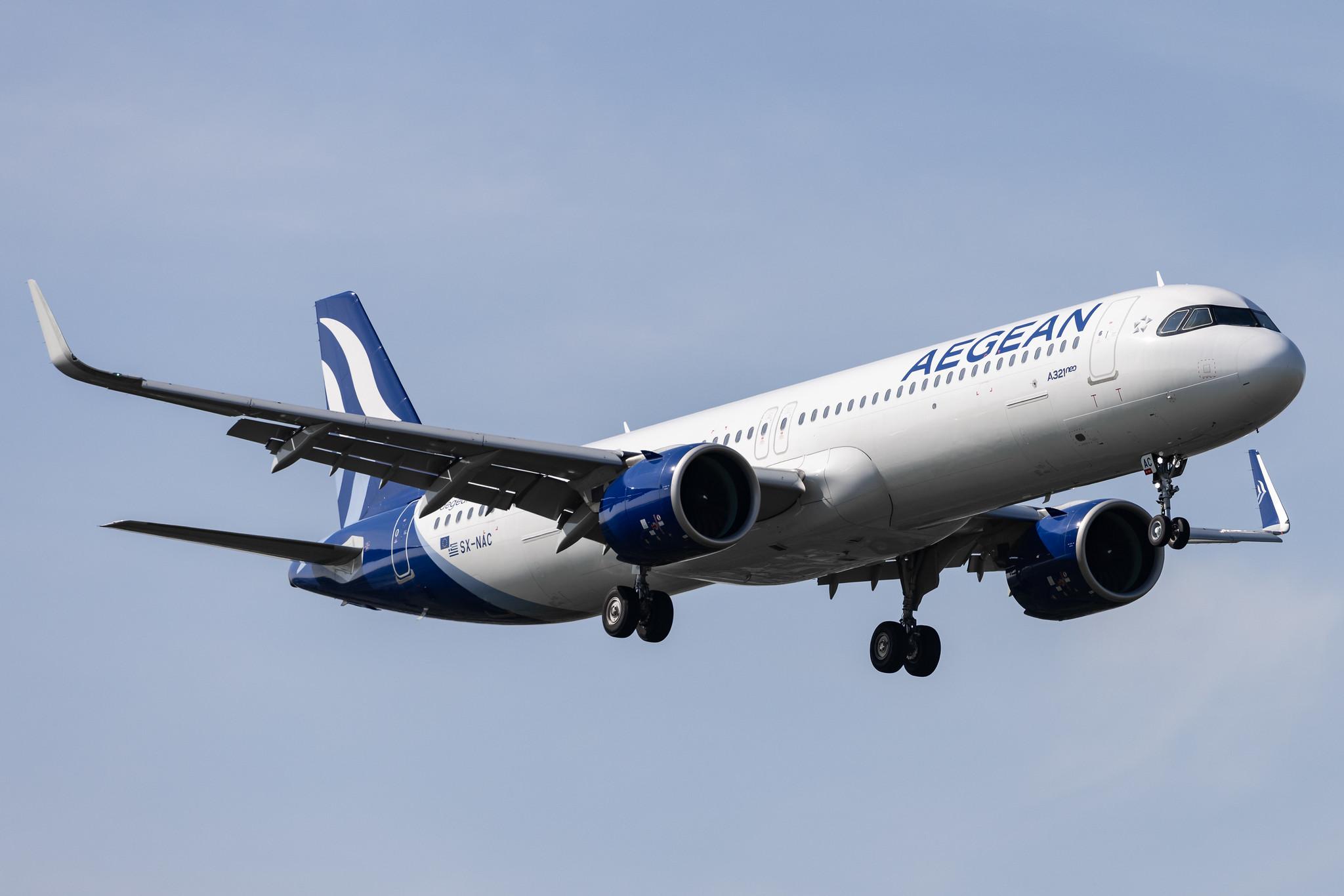 London Heathrow: Aegean Airlines (A3 / AEE) |  Airbus A321-271NX A21N | SX-NAC | MSN 10189
