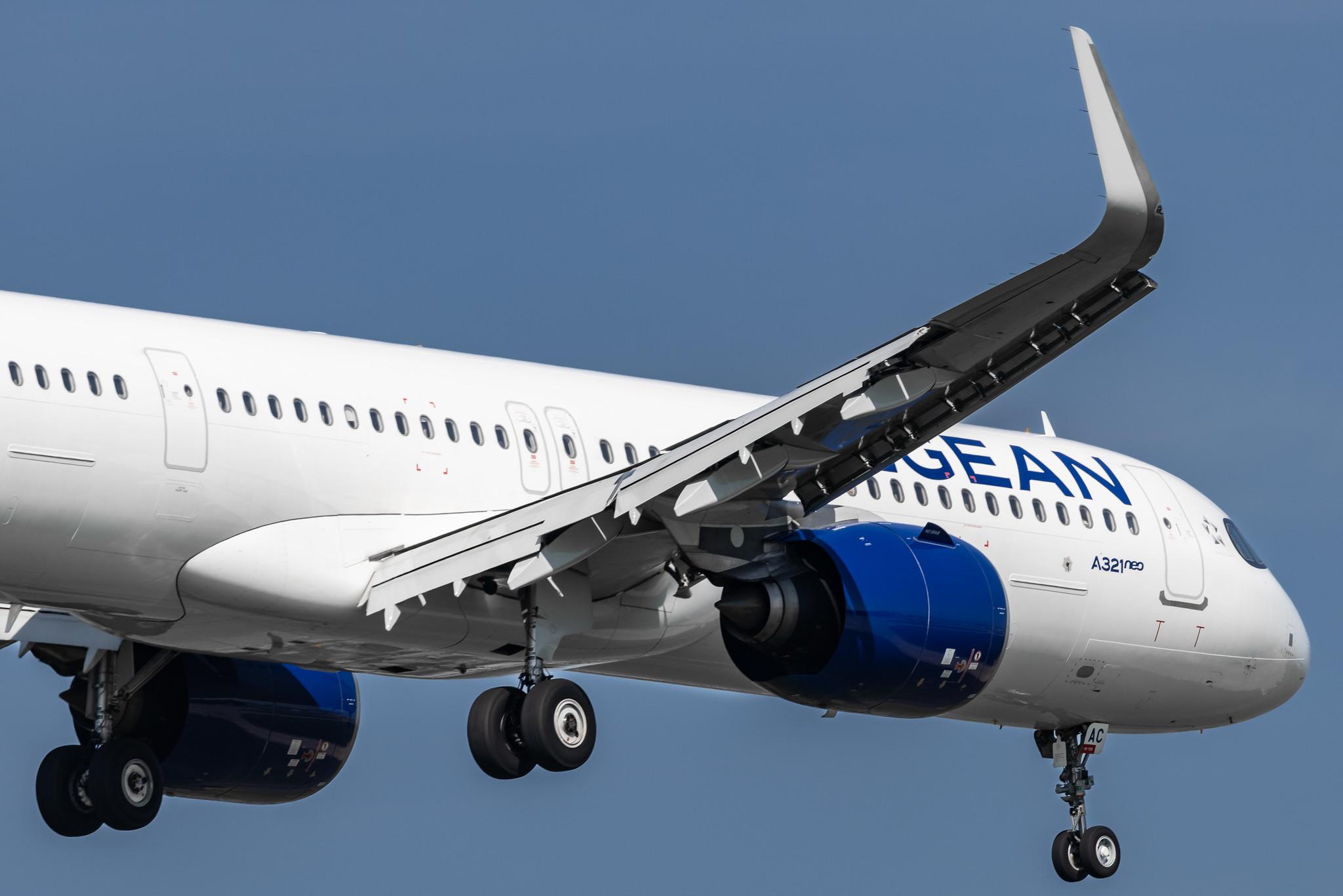 London Heathrow: Aegean Airlines (A3 / AEE) |  Airbus A321-271NX A21N | SX-NAC | MSN 10189