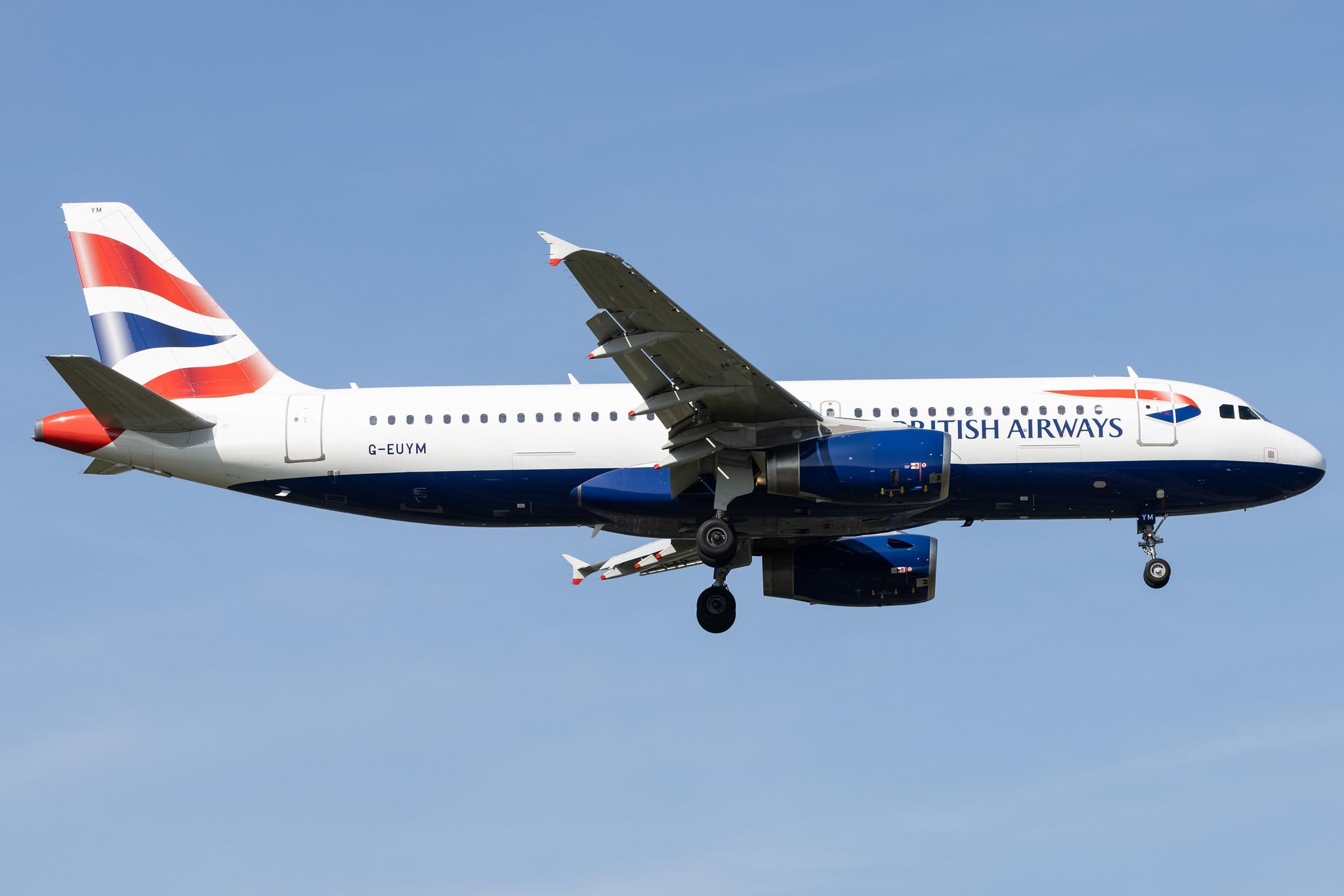 London Heathrow: British Airways (BA / BAW) |  Airbus A320-232 A320 | G-EUYM | MSN 4791