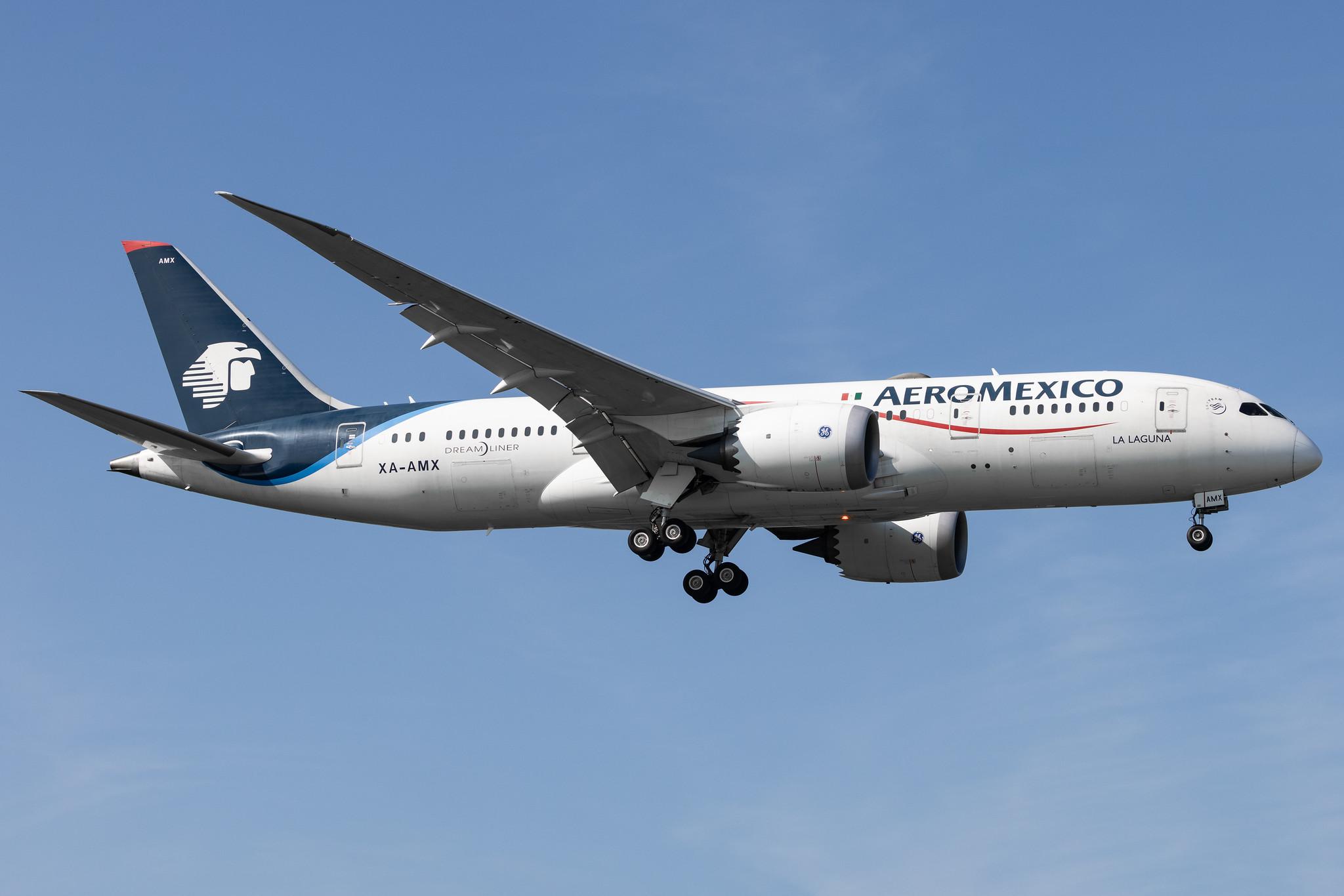 London Heathrow: Aeromexico (AM / AMX) |  Boeing 787-8 Dreamliner B788 | XA-AMX | MSN 36843