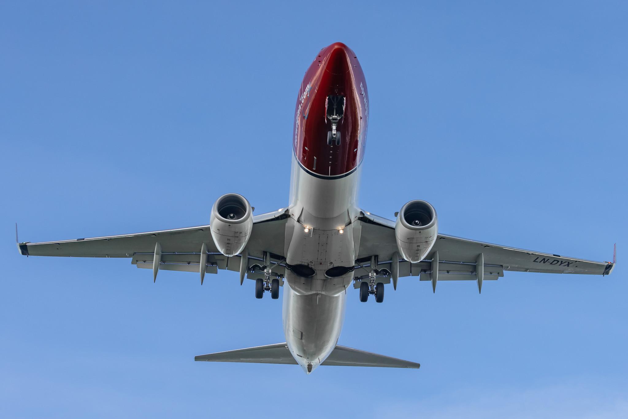 Hamburg Airport: Norwegian (DY / NAX) | Operator: Norwegian Air Shuttle AOC | Boeing 737-8JP B738 | LN-DYX | MSN 39011